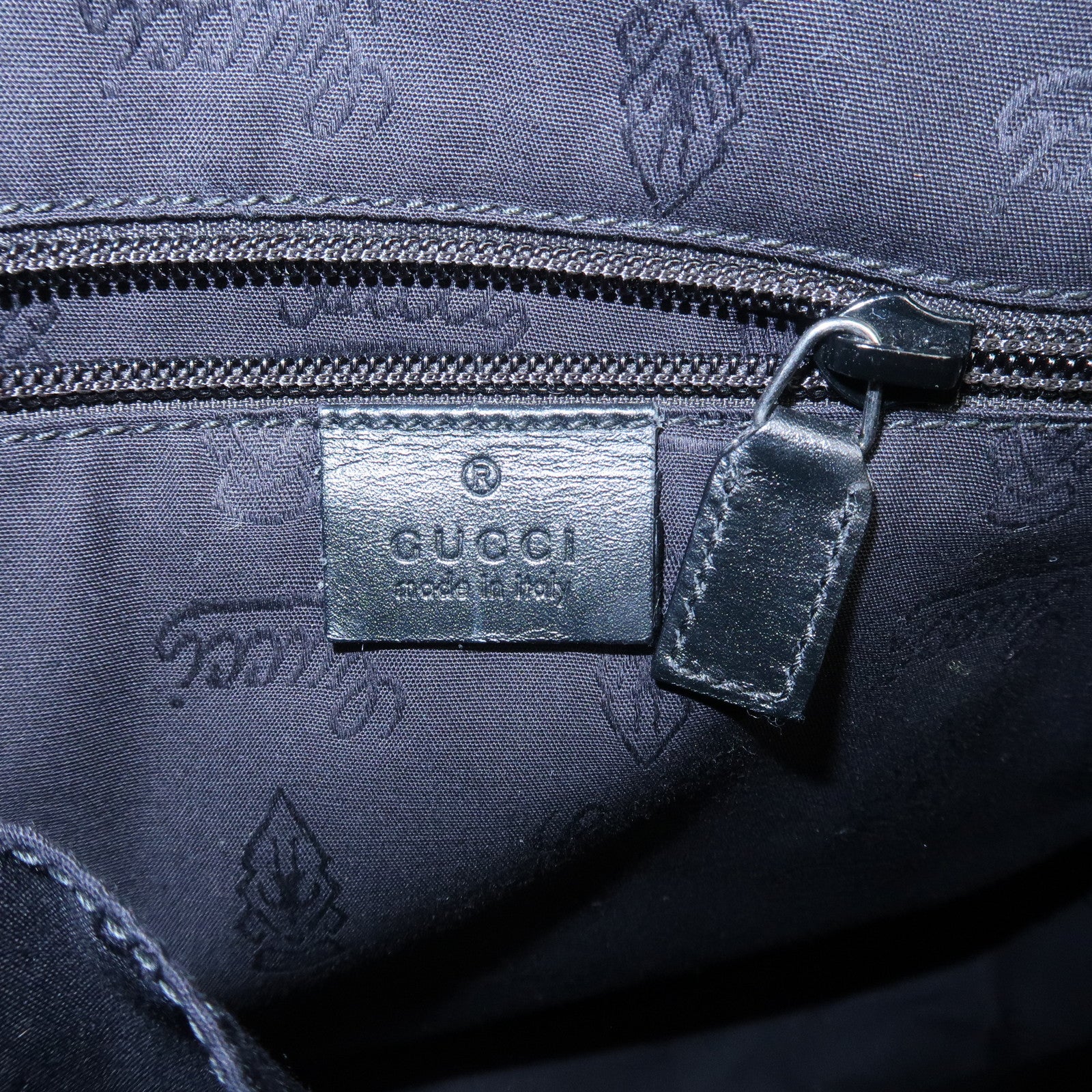 GUCCI GG Imprime Monogram PVC Shoulder Bag Cross Body Bag Black 201448