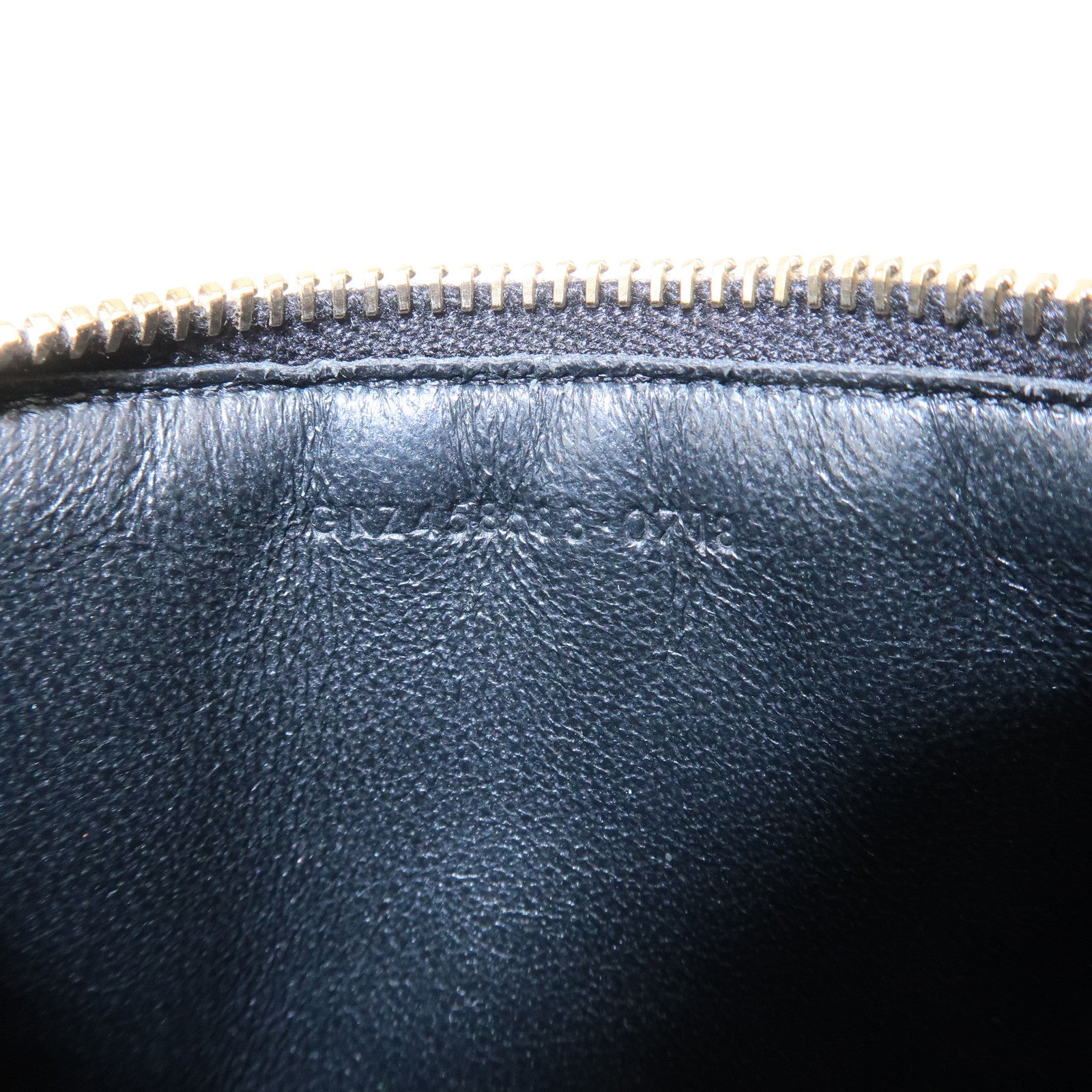 SAINT LAURENT PARIS Leather Card Case Card Holder Black 458583