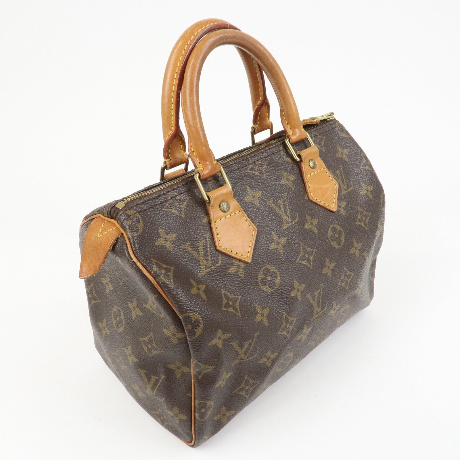 Louis Vuitton Monogram Speedy 25 Boston Bag Hand Bag Brown M41528