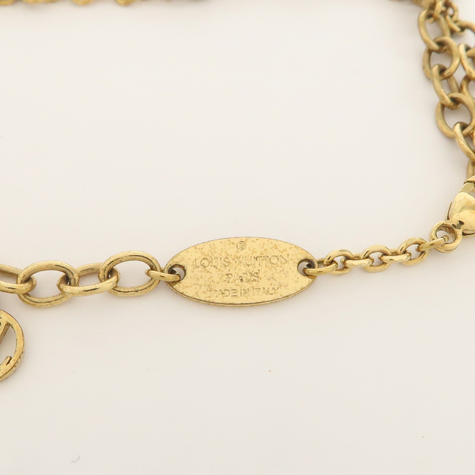 Louis Vuitton Monogram Metal Blooming Bracelet Gold M64858