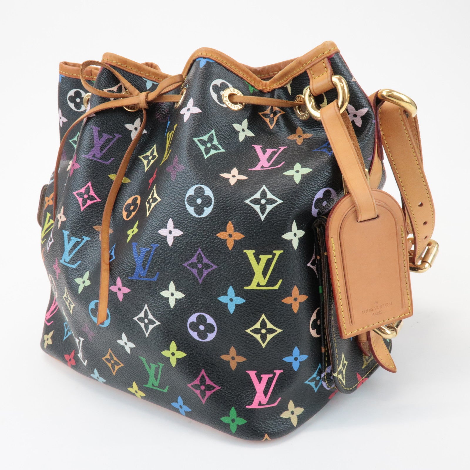 Louis Vuitton Monogram Multicolor Petit Noe Bag Noir M42230