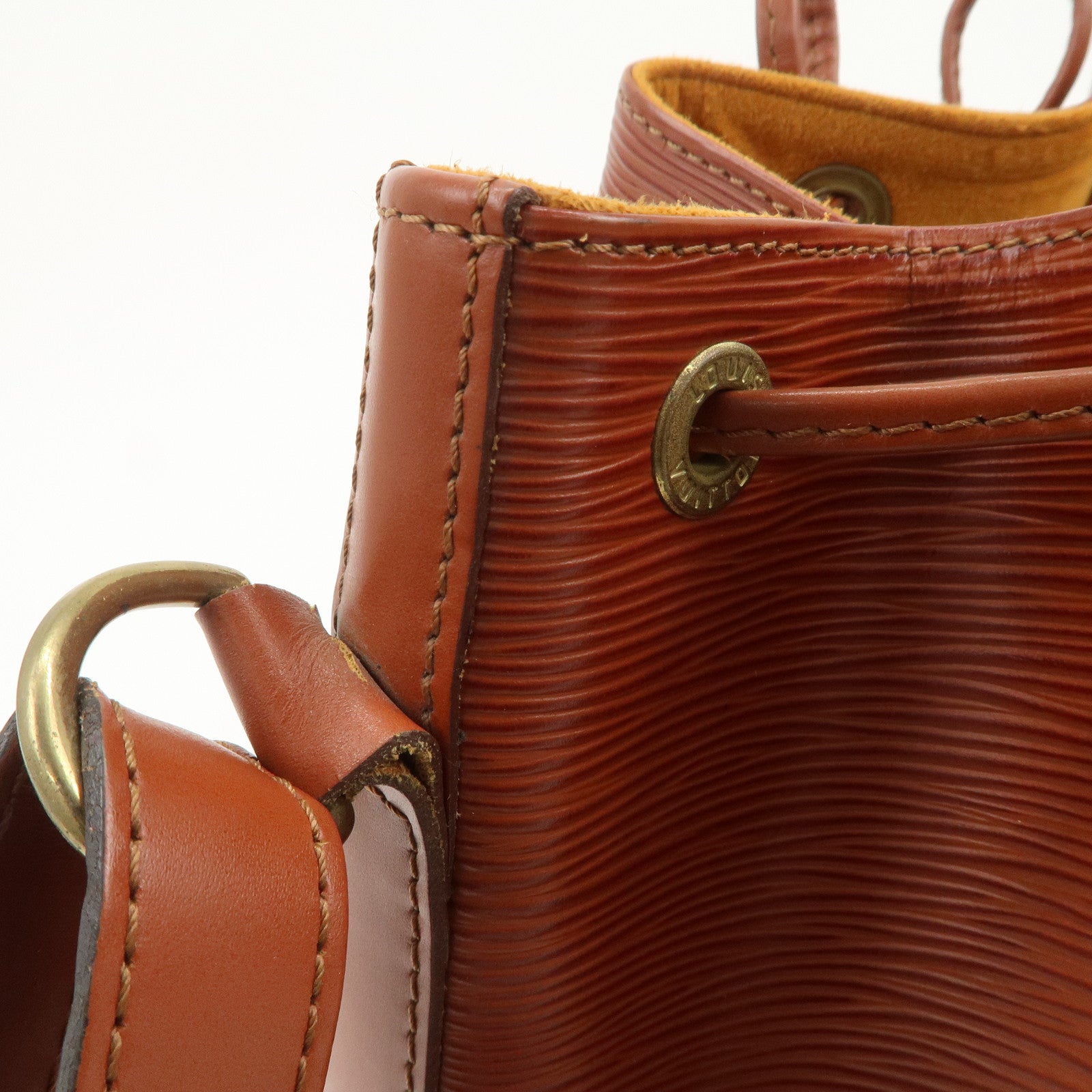 Louis Vuitton Epi Petit Noe Shoulder Bag Kenya Brown M44103