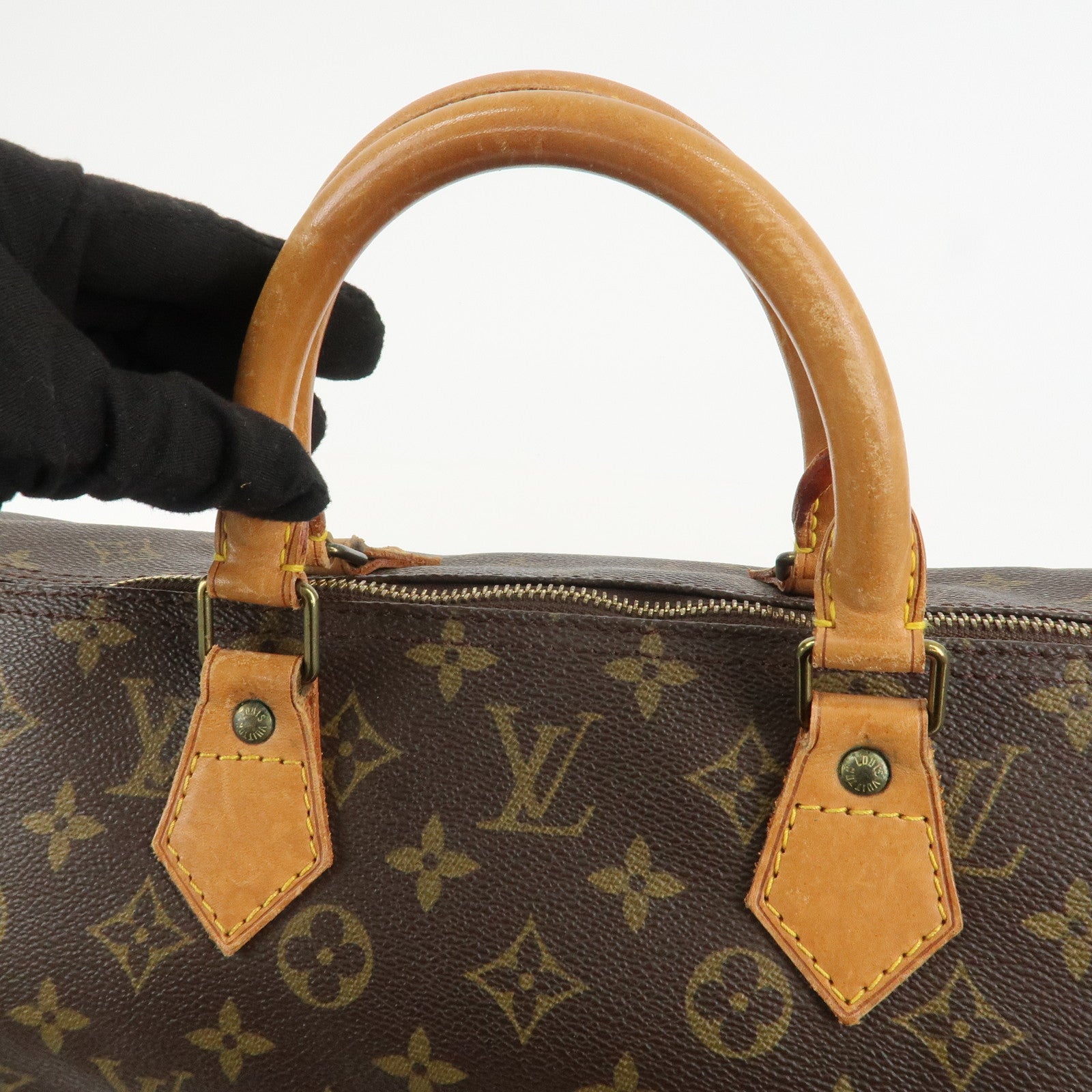 Louis Vuitton Monogram Speedy 40 Hand Bag Boston Bag Brown M41522