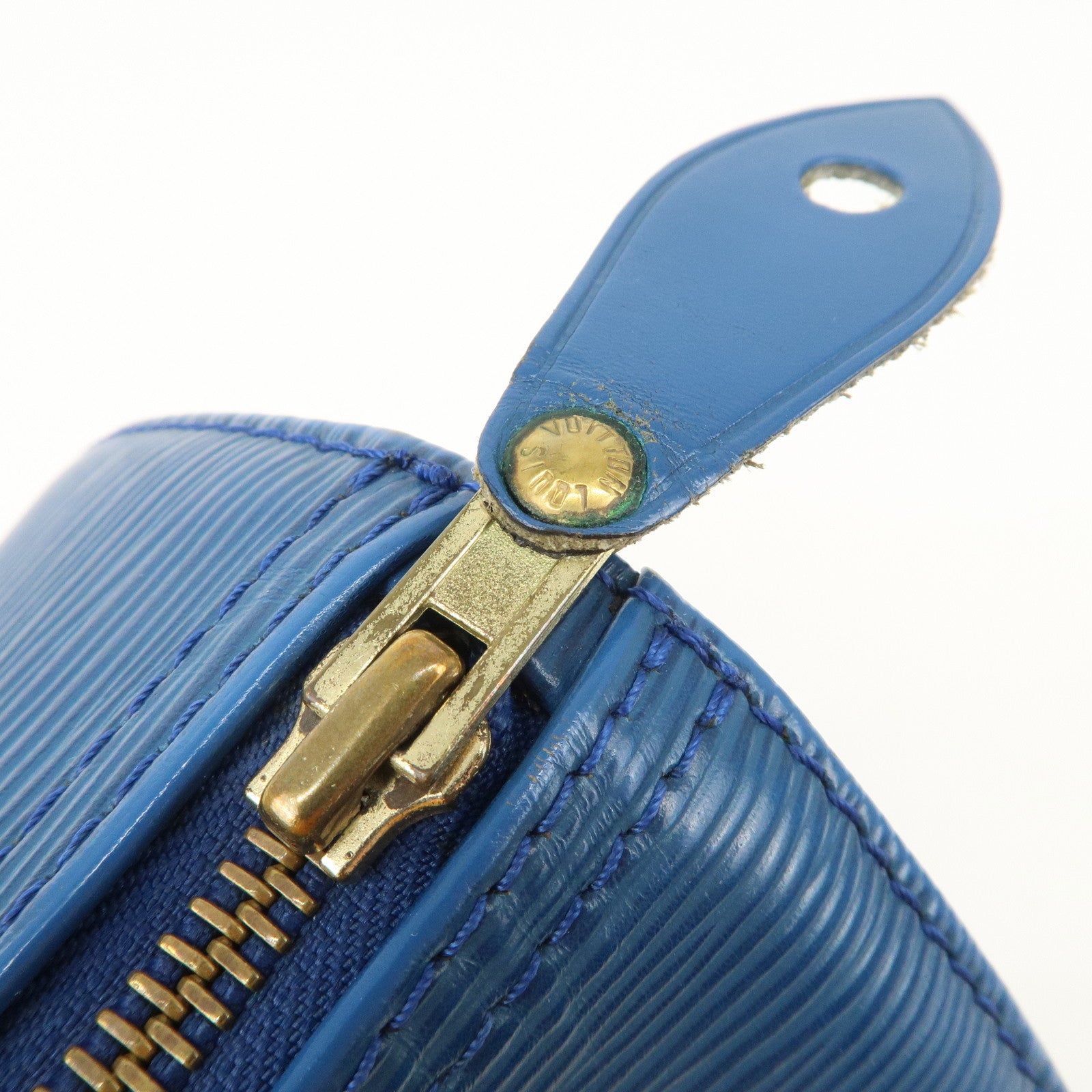 Louis Vuitton Epi Speedy 25 Hand Bag Boston Bag Blue M43015
