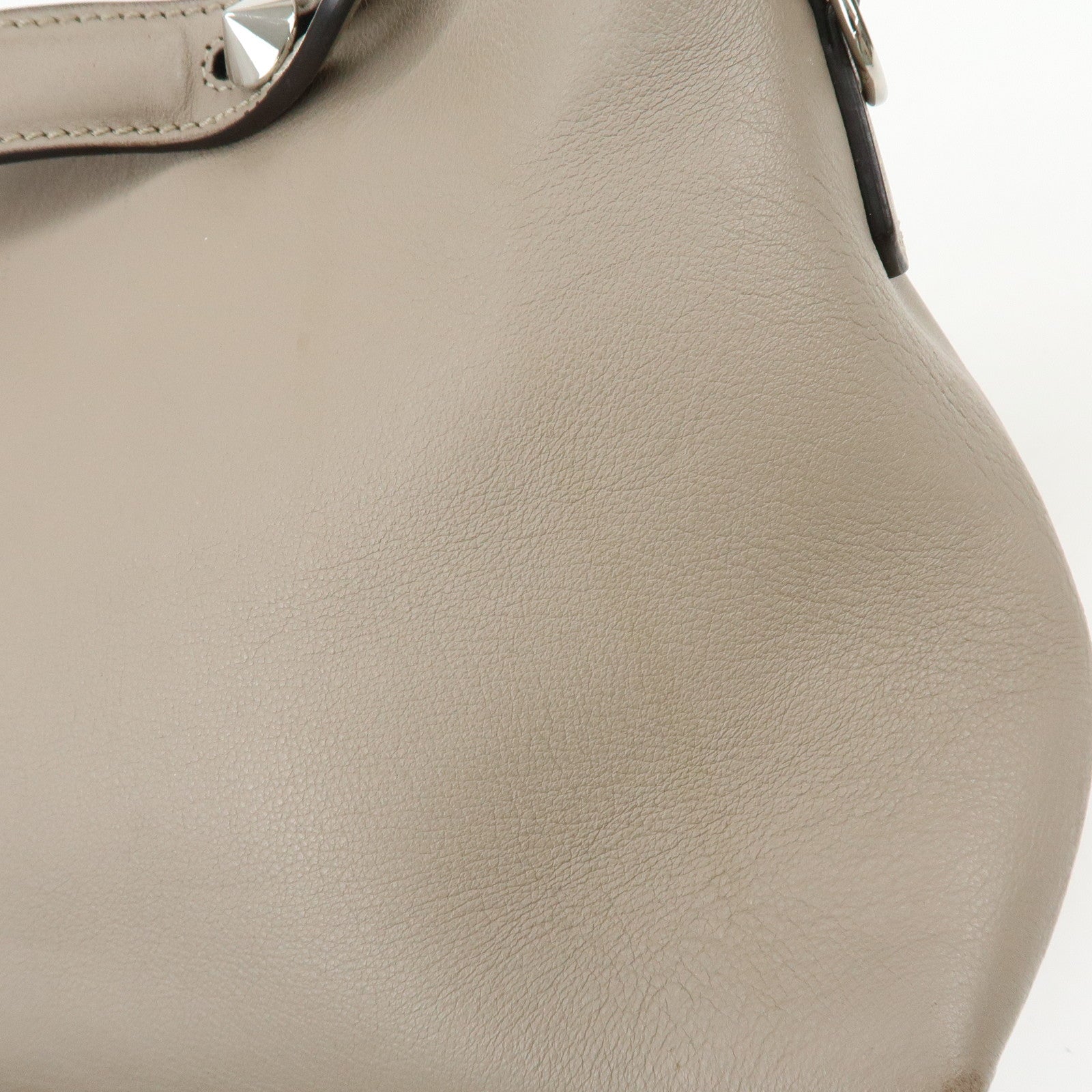 FENDI BY THE WAY Medium Leather 2Way Hand Bag Greige 8BL124