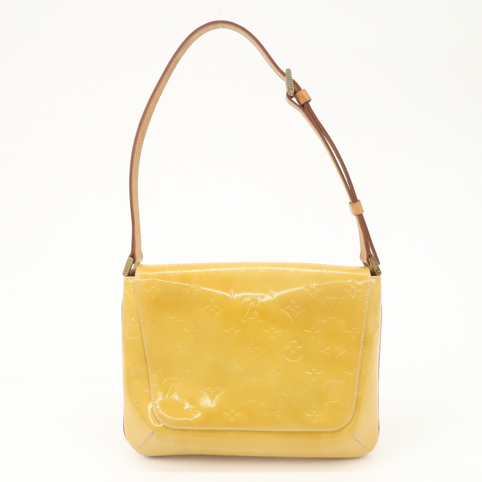 Louis Vuitton Vernis Thompson Street Shoulder Bag Beige M91008 Used