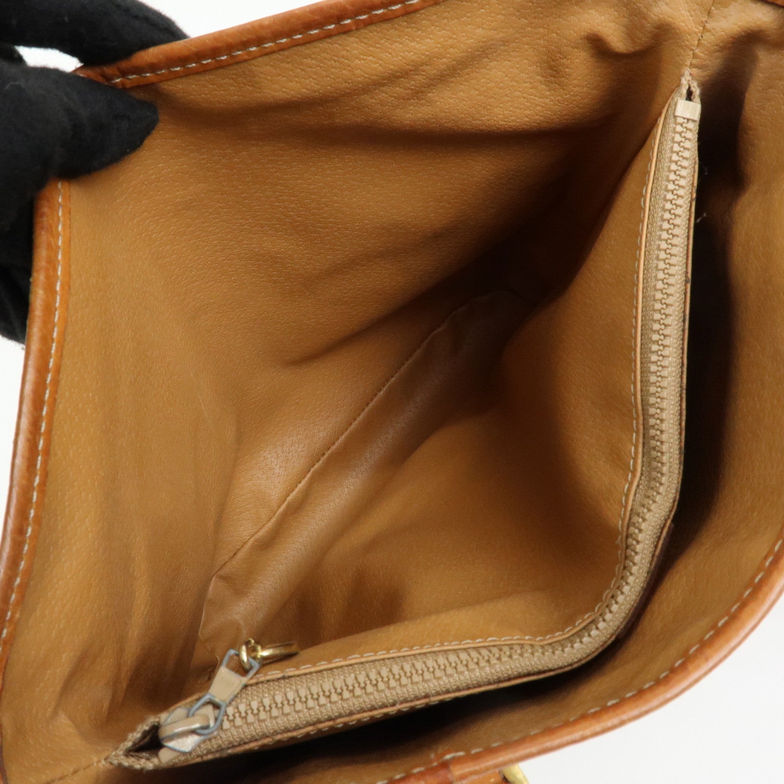 CELINE Macadam PVC Leather Tote Bag Hand Bag Shoulder Bag Brown