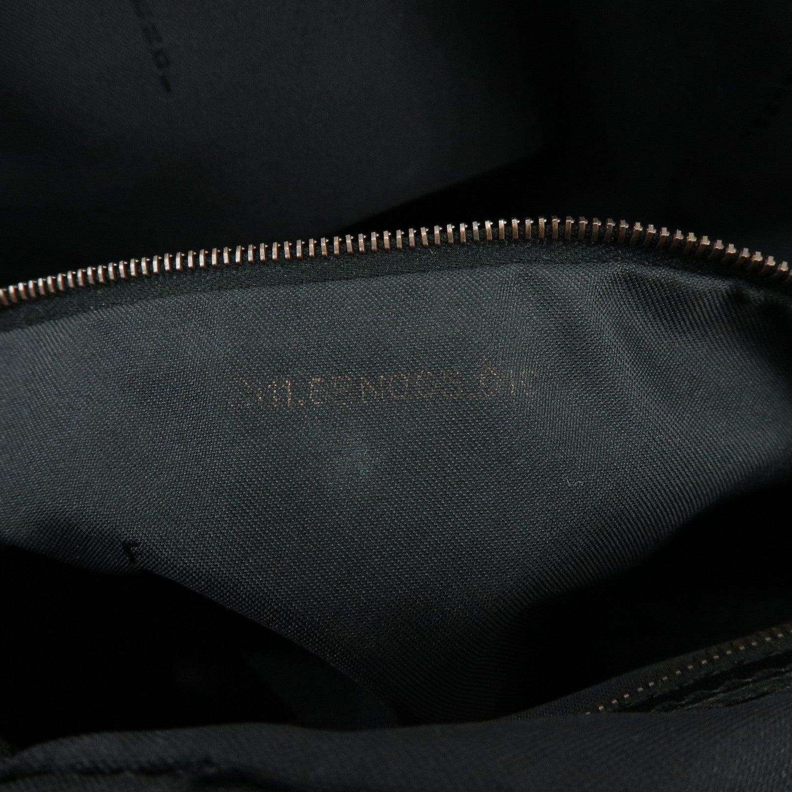 FENDI Zucchino Canvas Leather Hand Bag Boston Bag Brown 8BN005