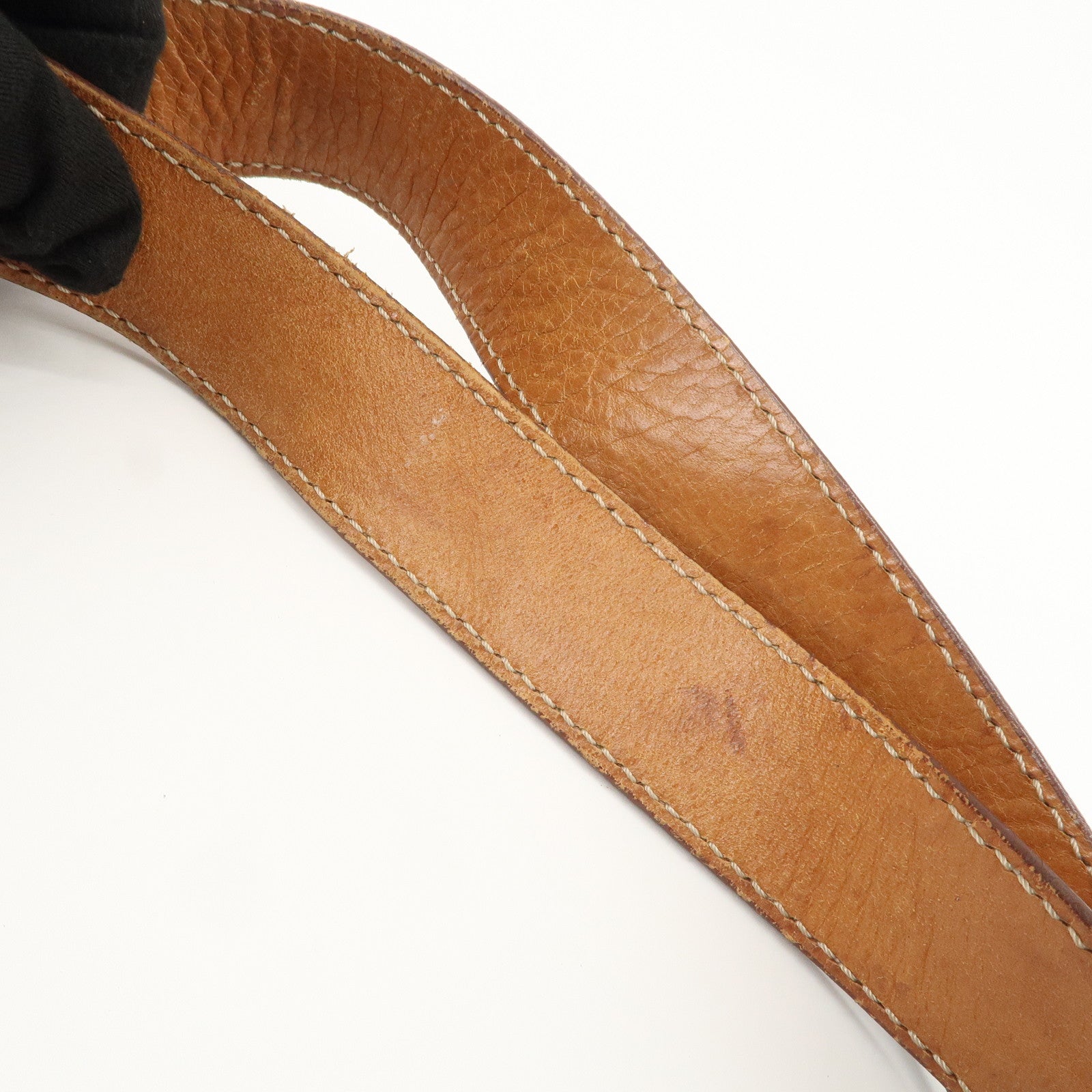 CELINE Macadam Logo Tote Bag Shoulder Bag Brown Gold