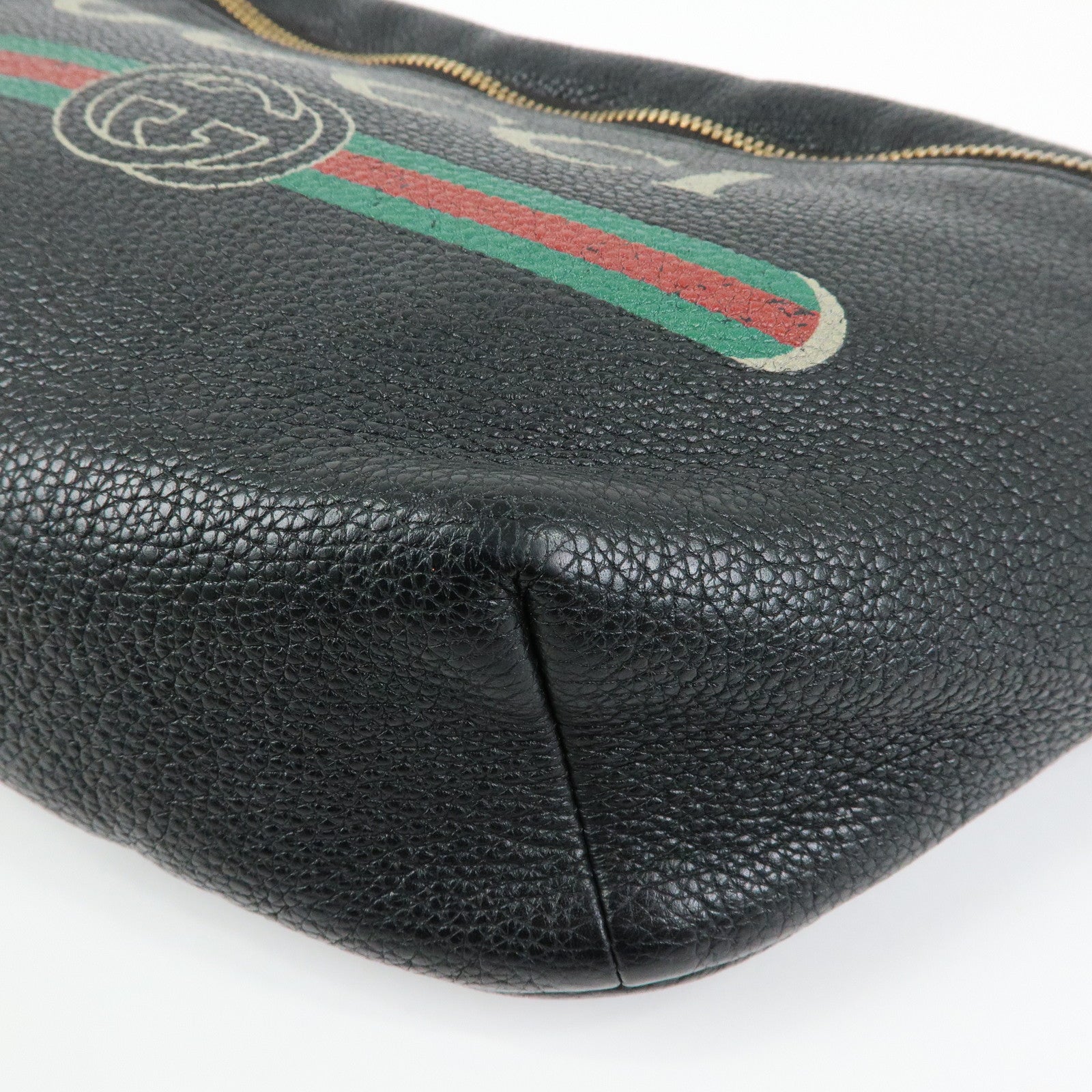 GUCCI Sherry Interlocking G Waist Pouch Body Bag Black 530412