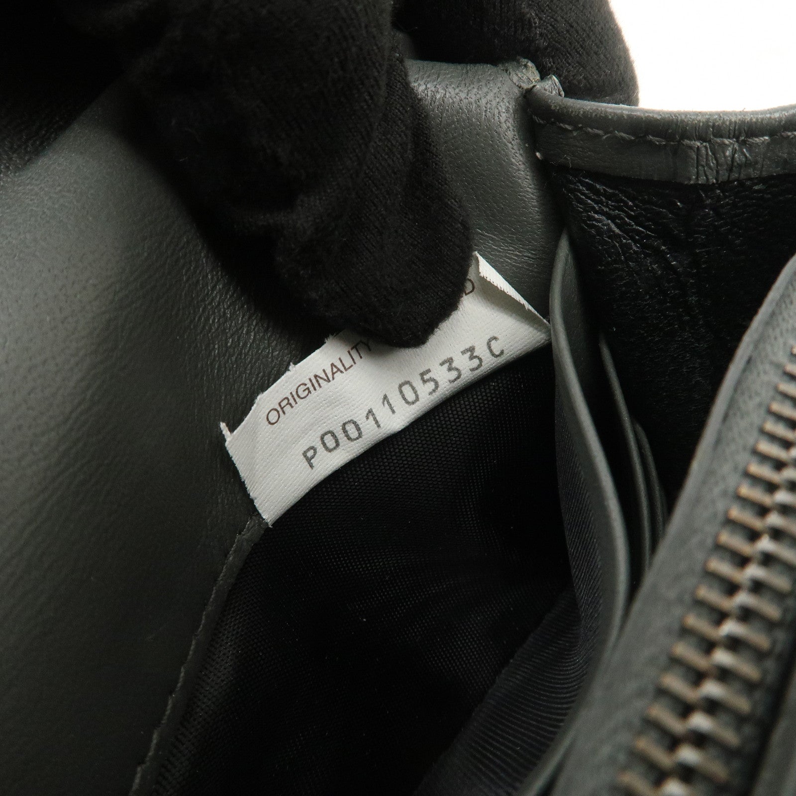 BOTTEGA VENETA Intrecciato Leather Chain Long Wallet Gray