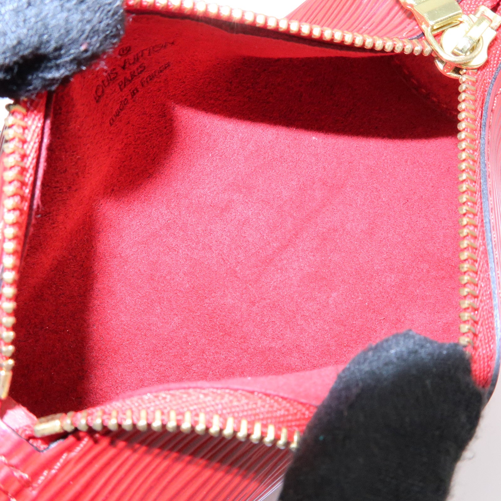 Louis Vuitton Monogram Epi Set of 4 Pouch Hand Bag Castillian Red