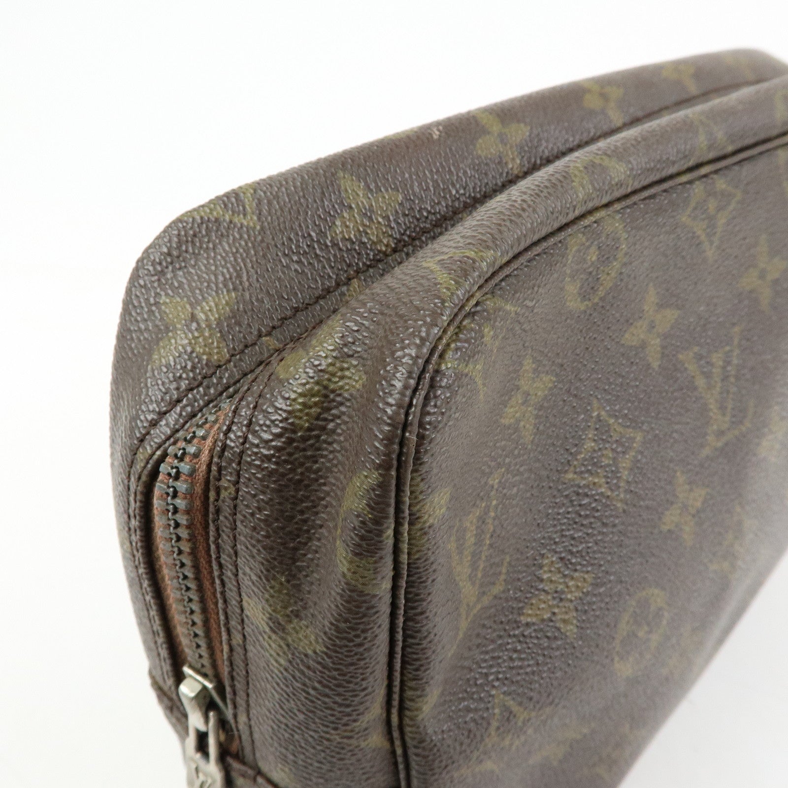 Louis Vuitton Monogram Trousse Toilette 28 Pouch Brown M47522