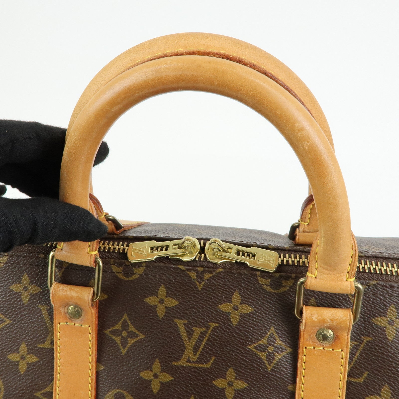 Louis Vuitton Monogram Keep All 55 Boston Bag Brown M41424