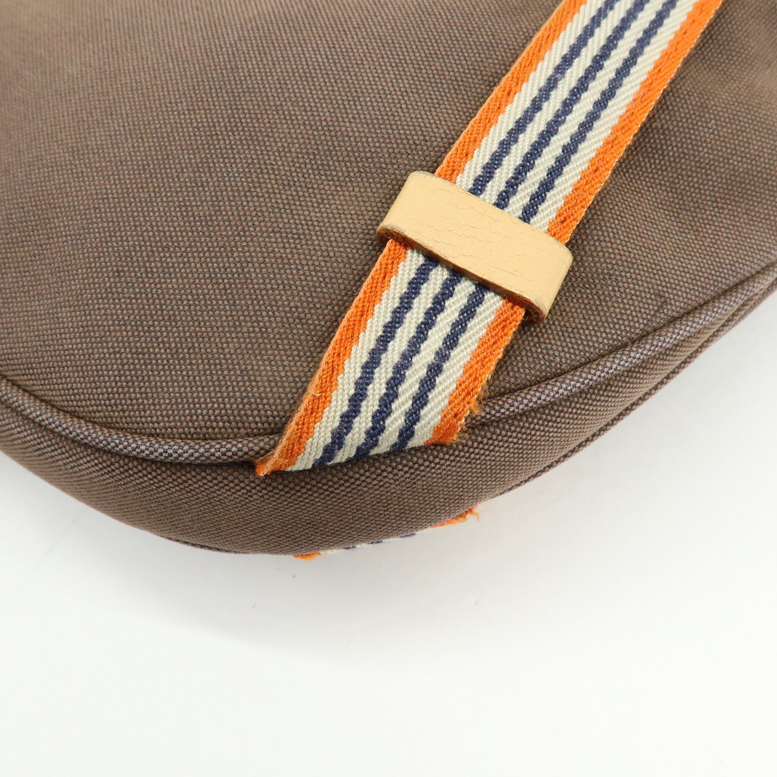 BURBERRY Blue Label Canvas Leather Shoulder Crossbody Bag Brown