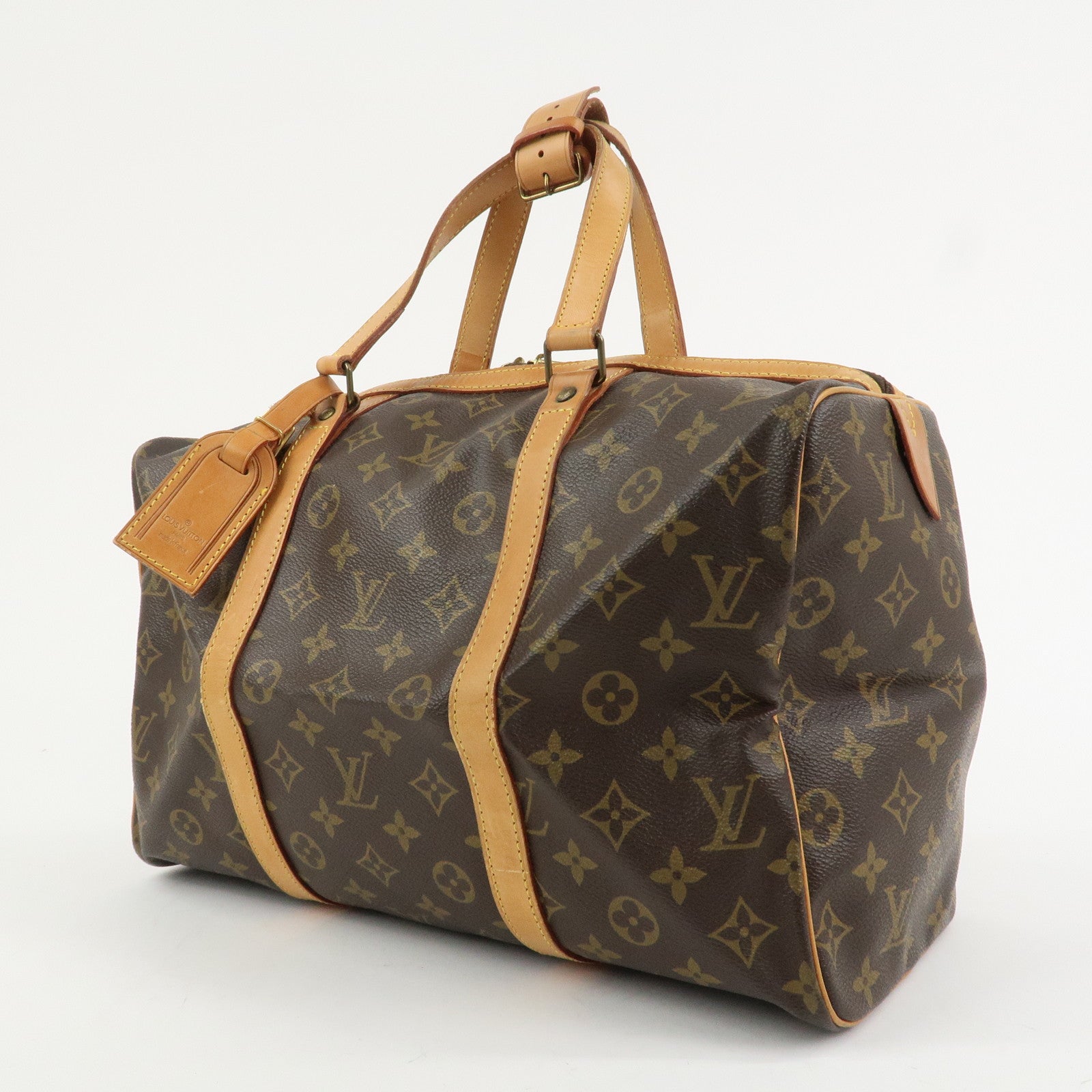 Louis Vuitton Monogram Sac Souple 35 Boston Bag Brown M41626