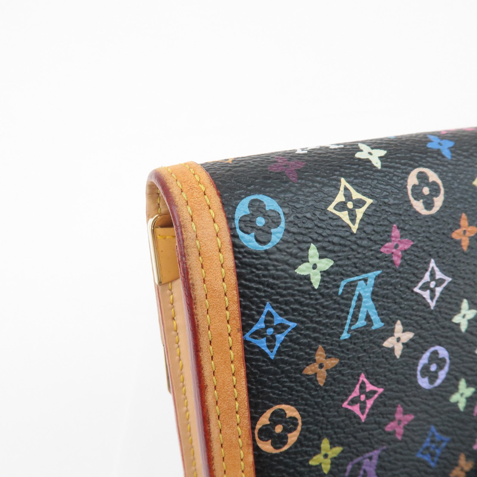 Louis Vuitton Monogram Multicolor Porte Trezor International Wallet M92658 Used