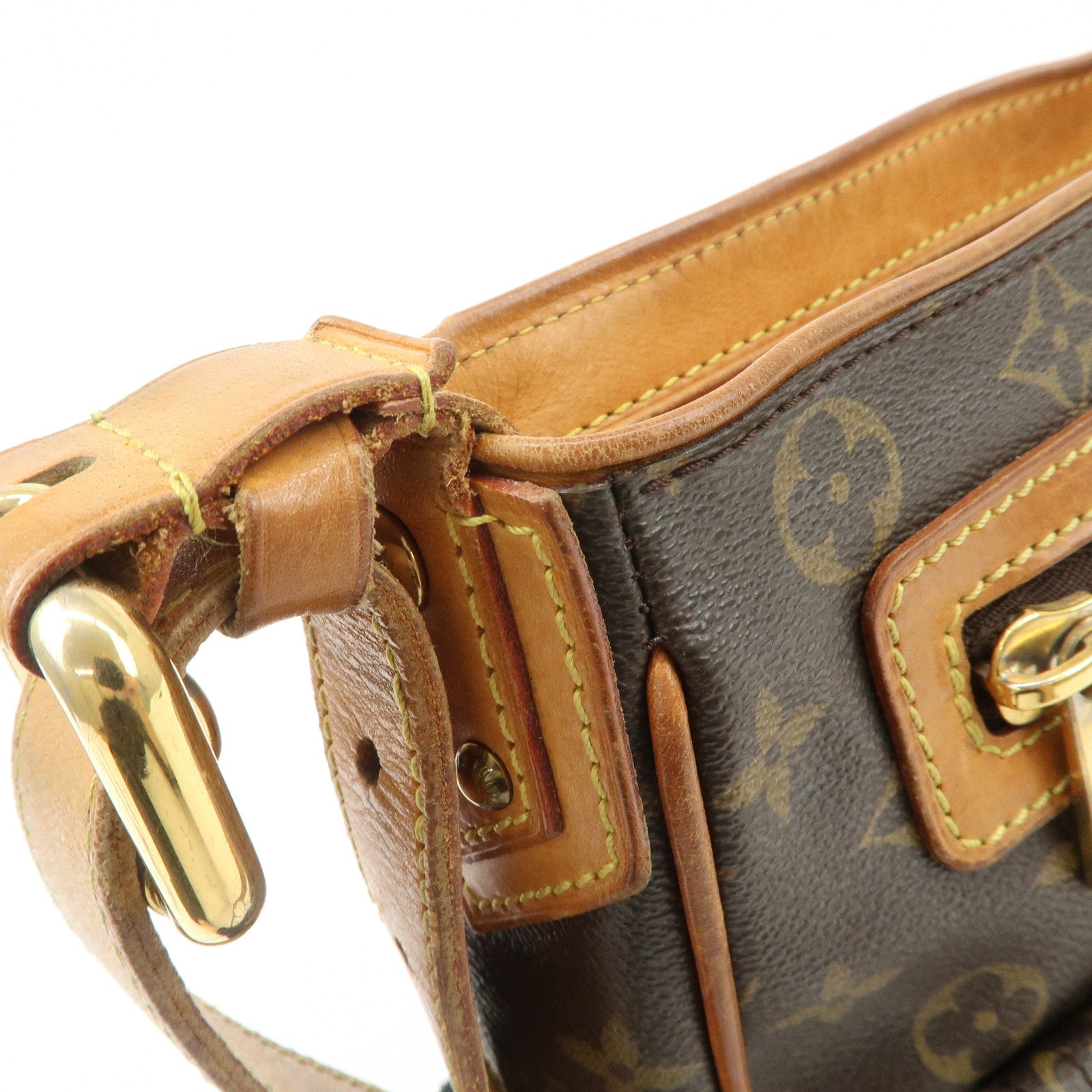 Louis Vuitton Monogram Hudson GM Shoulder Bag Brown M40045 Used