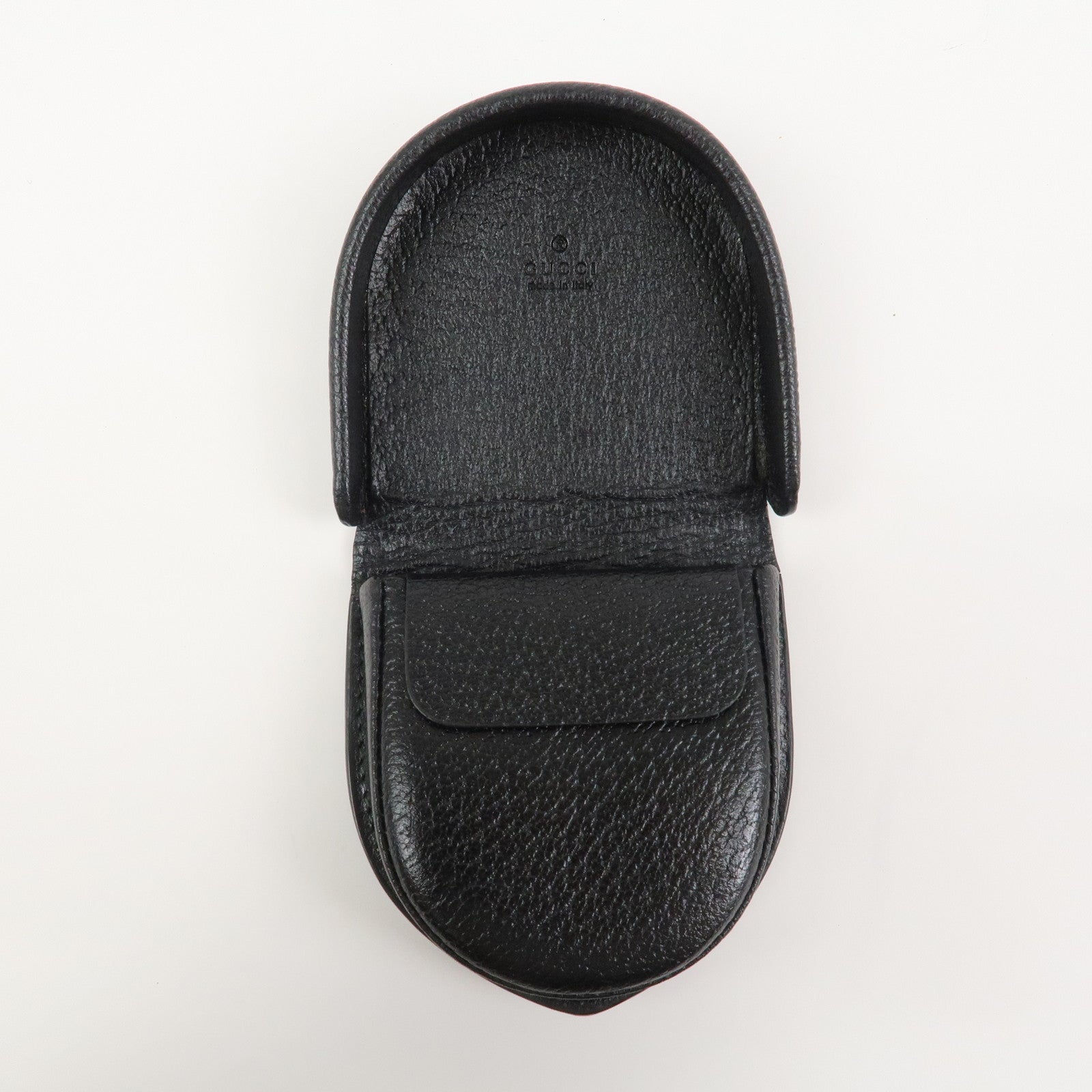 GUCCI GG Marmont Leather Compact Wallet Coin Case Black 450940