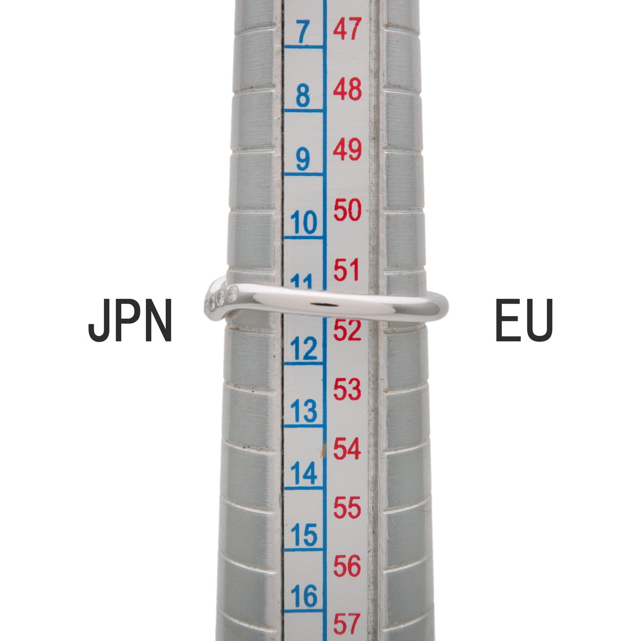 Tiffany & Co Curved Band 9P Diamond Ring Platinum US6 EU52 HK13