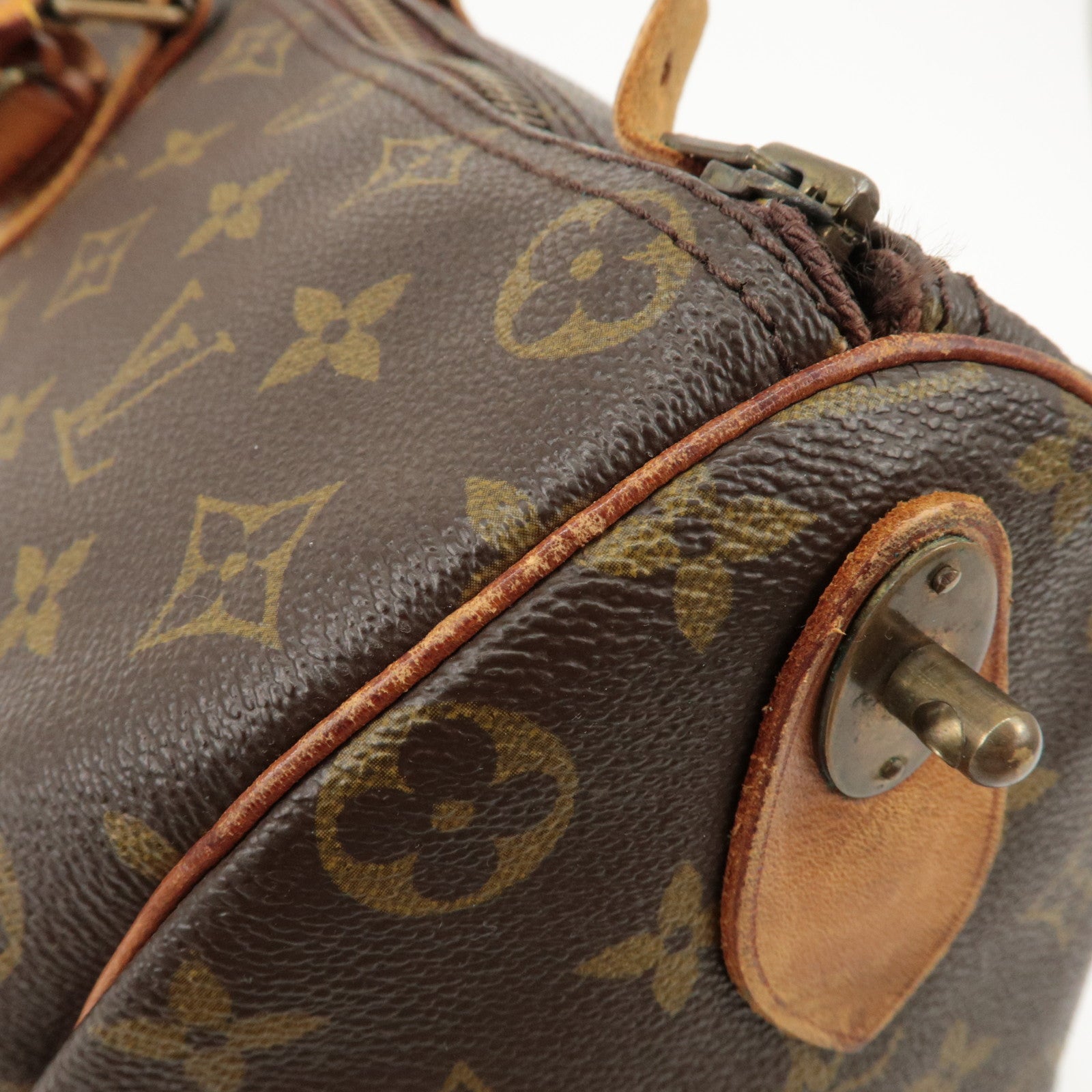 Louis Vuitton Monogram Keep All 50 Boston Bag Brown M41426 Used