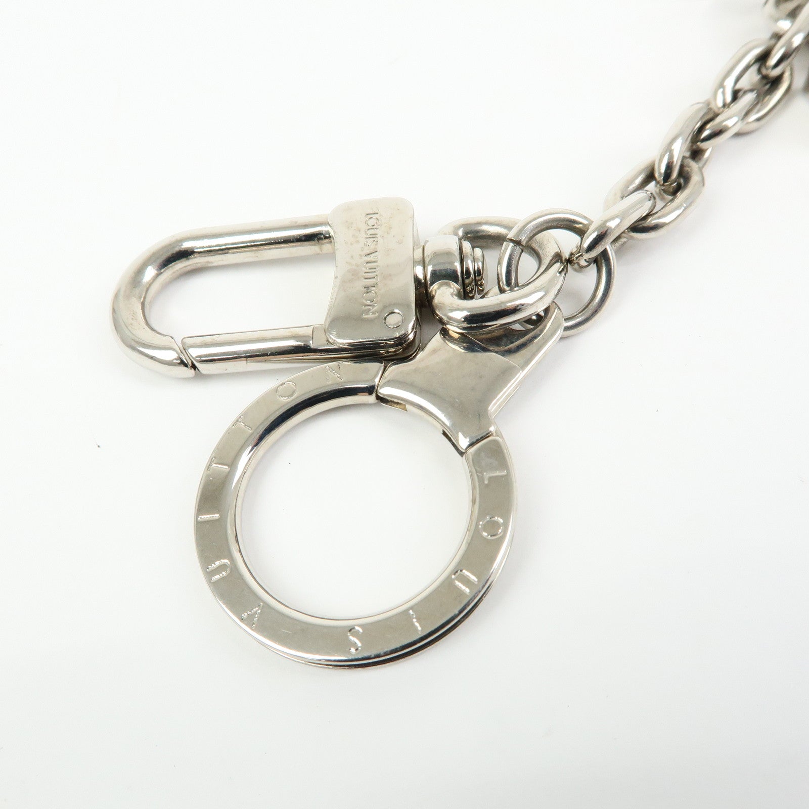 Louis Vuitton Porte Cles Initiales LV Bag Charm Silver M65071