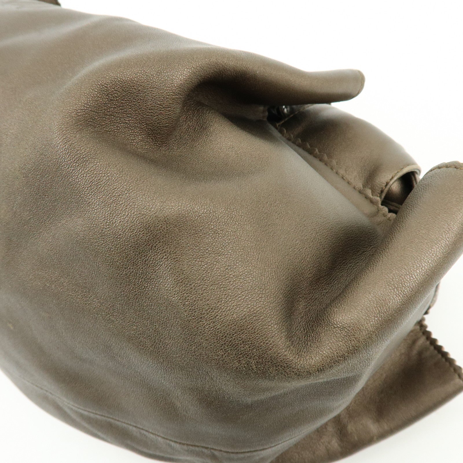 LOEWE Anagram Nappa Aire Nappa Leather Hand Bag Brown