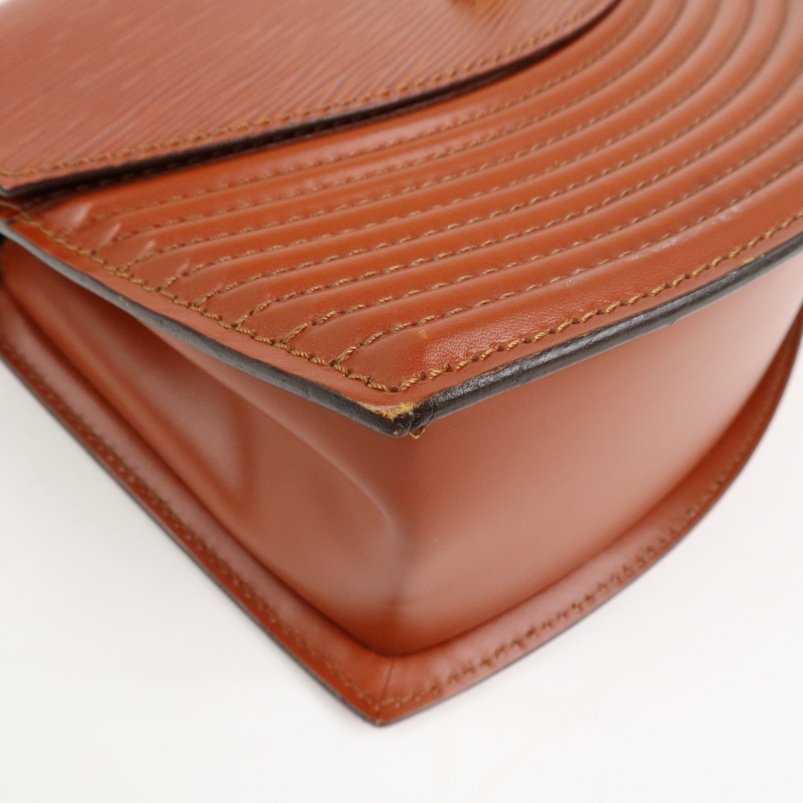 Louis Vuitton Epi Tilsit Shoulder Hand Bag Kenya Brown M52483