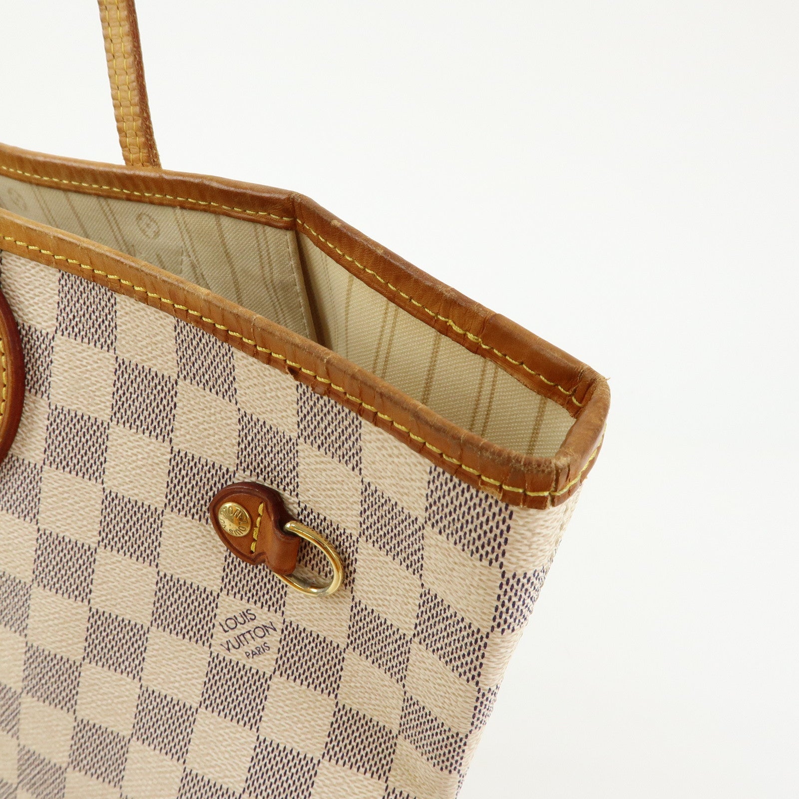 Louis Vuitton Damier Azur Neverfull MM Tote Bag Shoulder Bag N51107