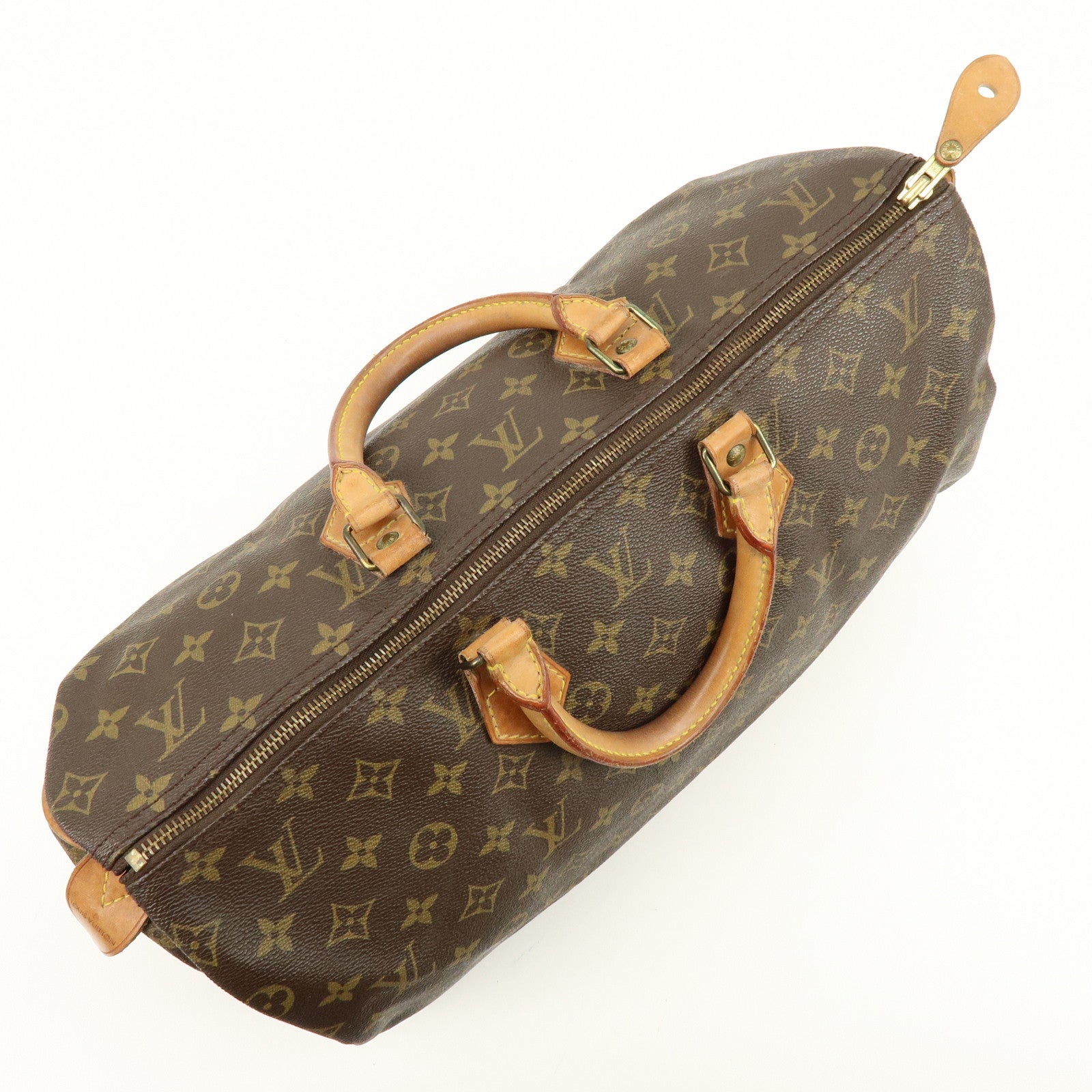 Louis Vuitton Monogram Speedy 40 Hand Bag Boston Bag Brown M41522