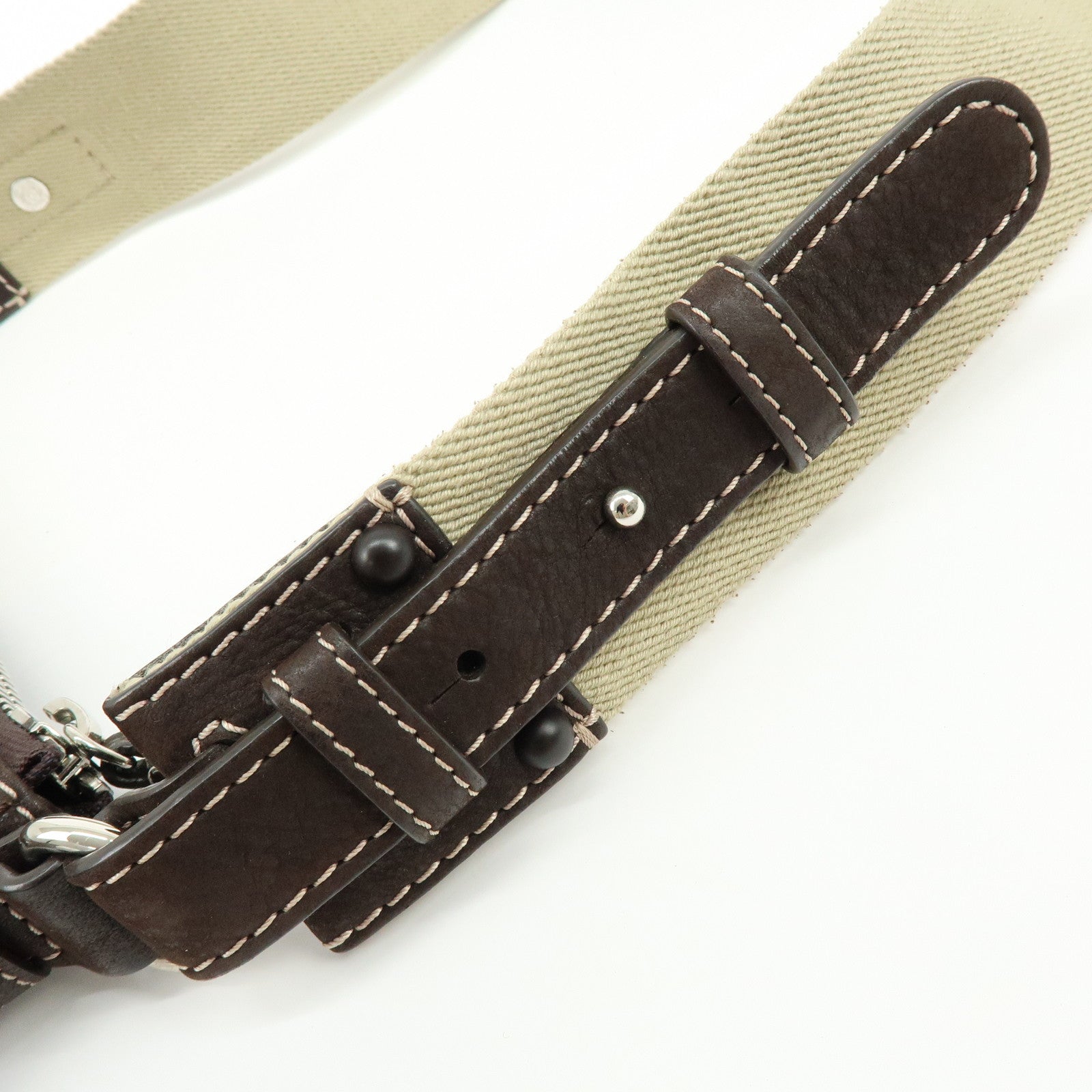 LOEWE Anagram Leather Shoulder Bag Crossbody Bag Brown