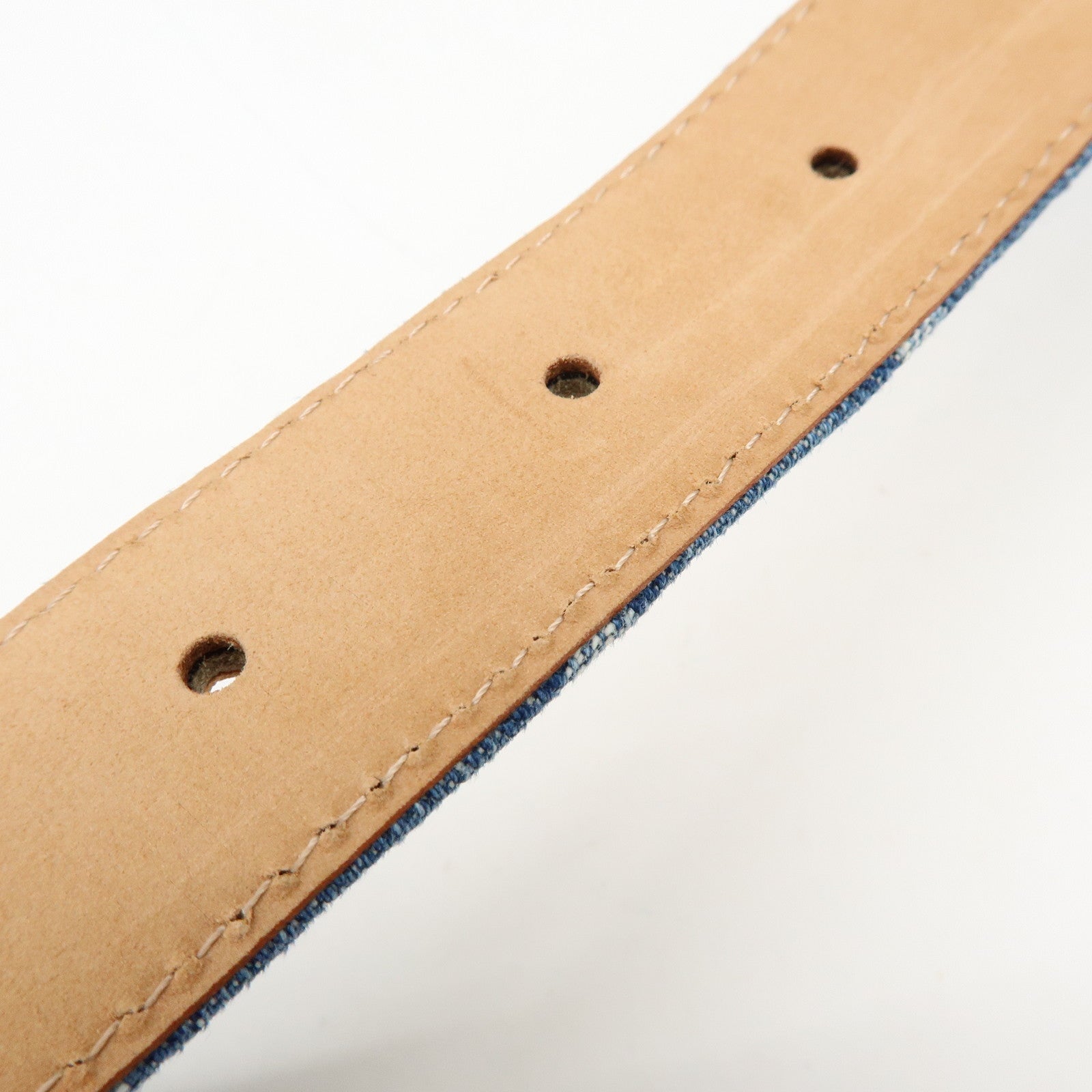 Louis Vuitton Monogram Denim Ceinture Belt 90/36 Blue M6921U