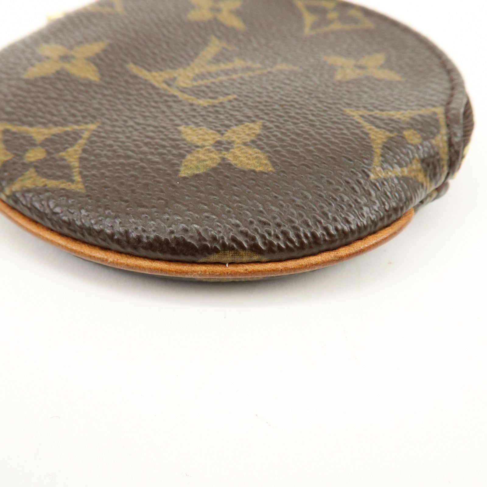 Louis Vuitton Monogram Porte Monnaie Rond Coin Case Brown M61926