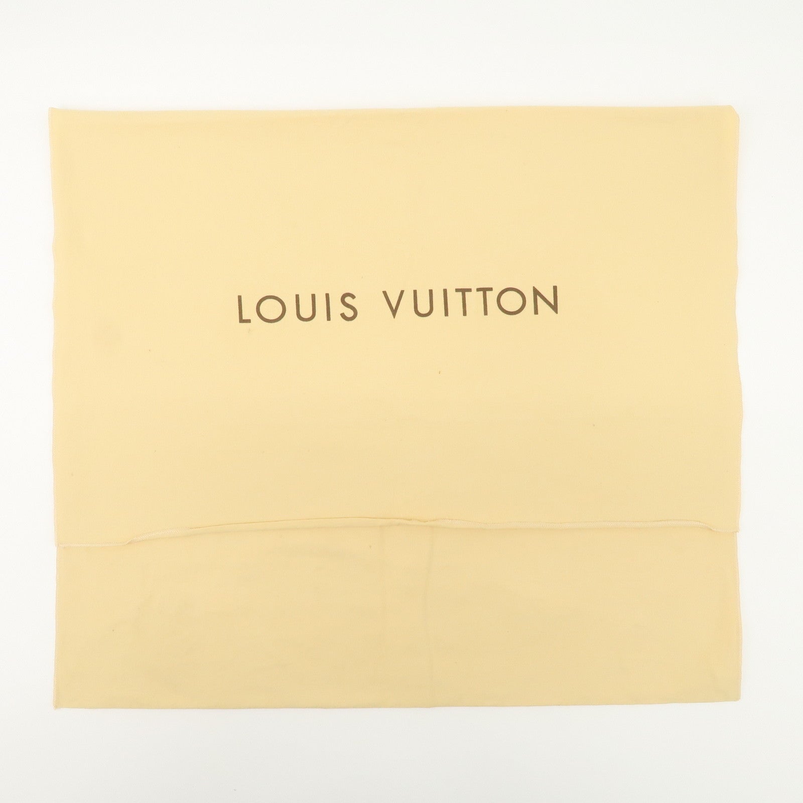 Louis Vuitton LV Logo Set Of 12 Dust Bag Storage Bag Flap Style Beige Used