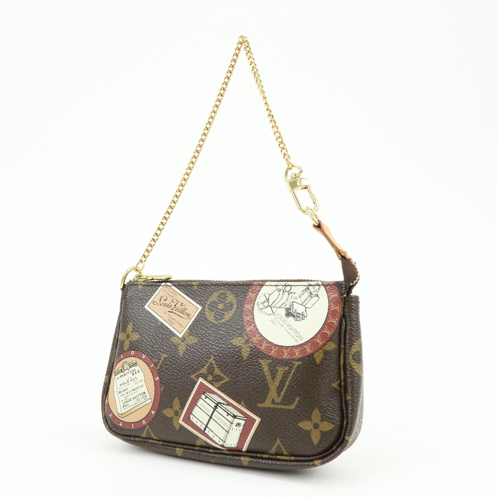 Louis Vuitton Monogram Patch Mini Pochette Accessoire Brown M95804