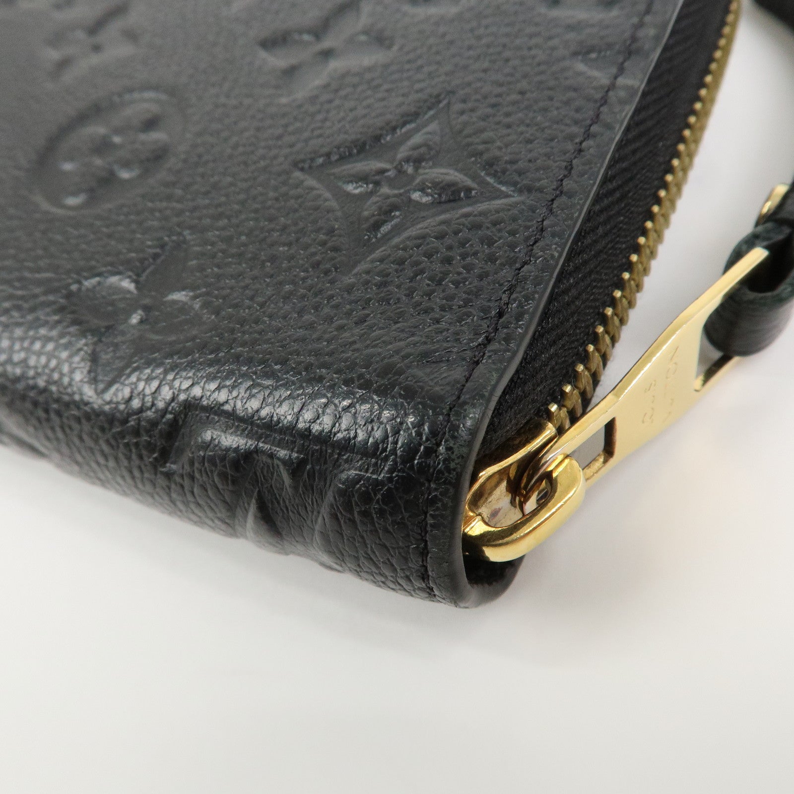 Louis Vuitton Monogram Empreinte Leather Round Zippy Wallet M61864