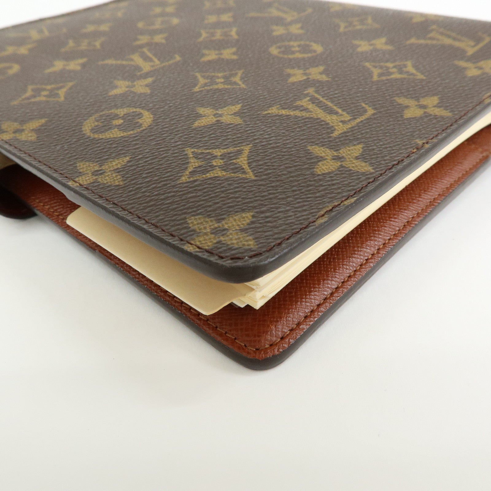 Louis Vuitton Monogram Agenda GM Planner Cover Brown R20106