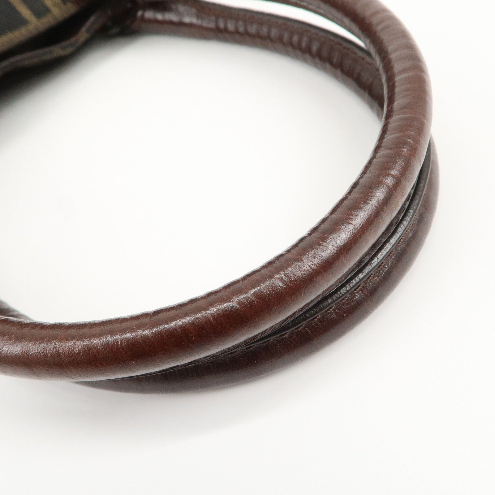 FENDI Ethnico Zucca Canvas Leather Tote Bag Shoulder Bag 8BN157