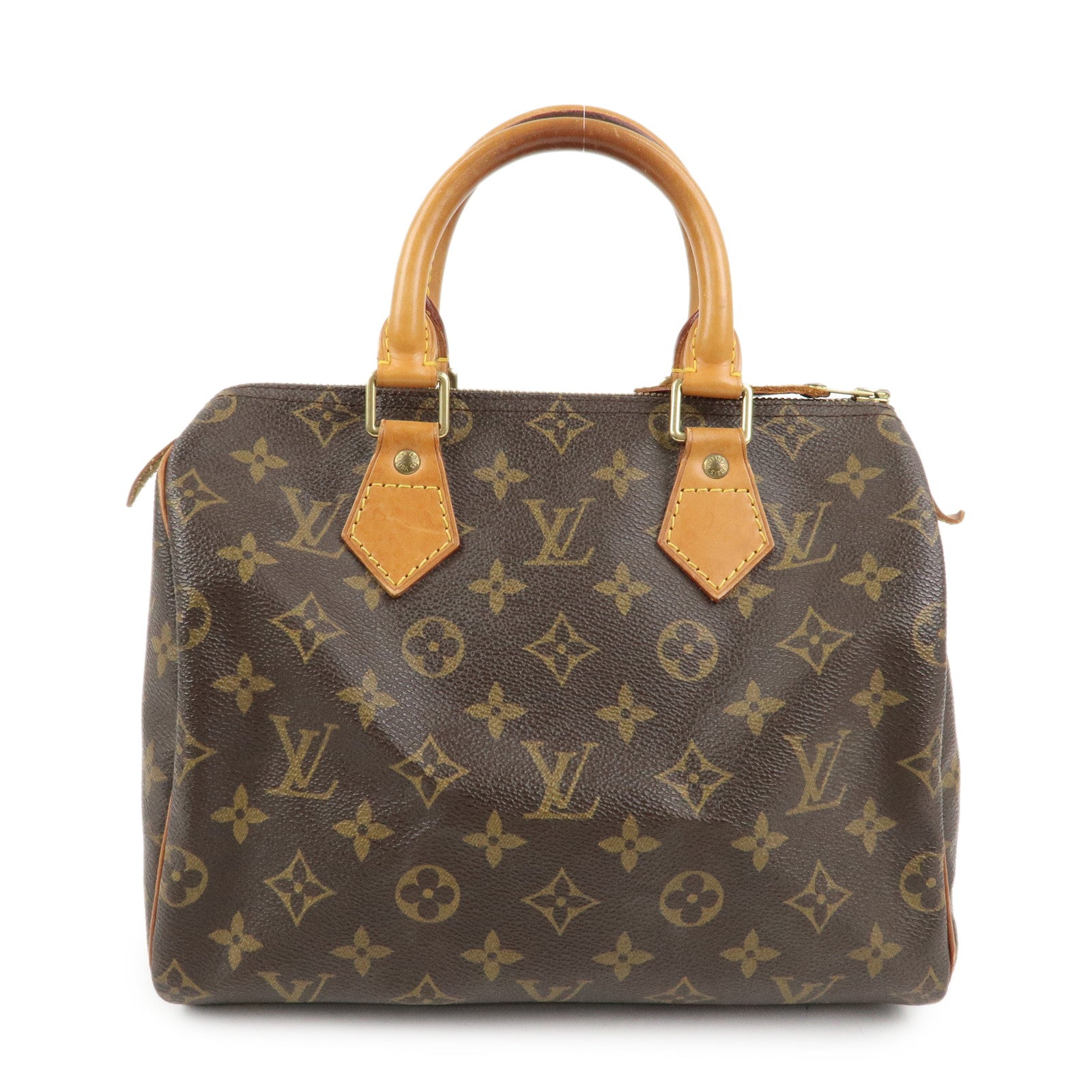 Louis Vuitton Monogram Speedy 25 Boston Bag Brown M41528