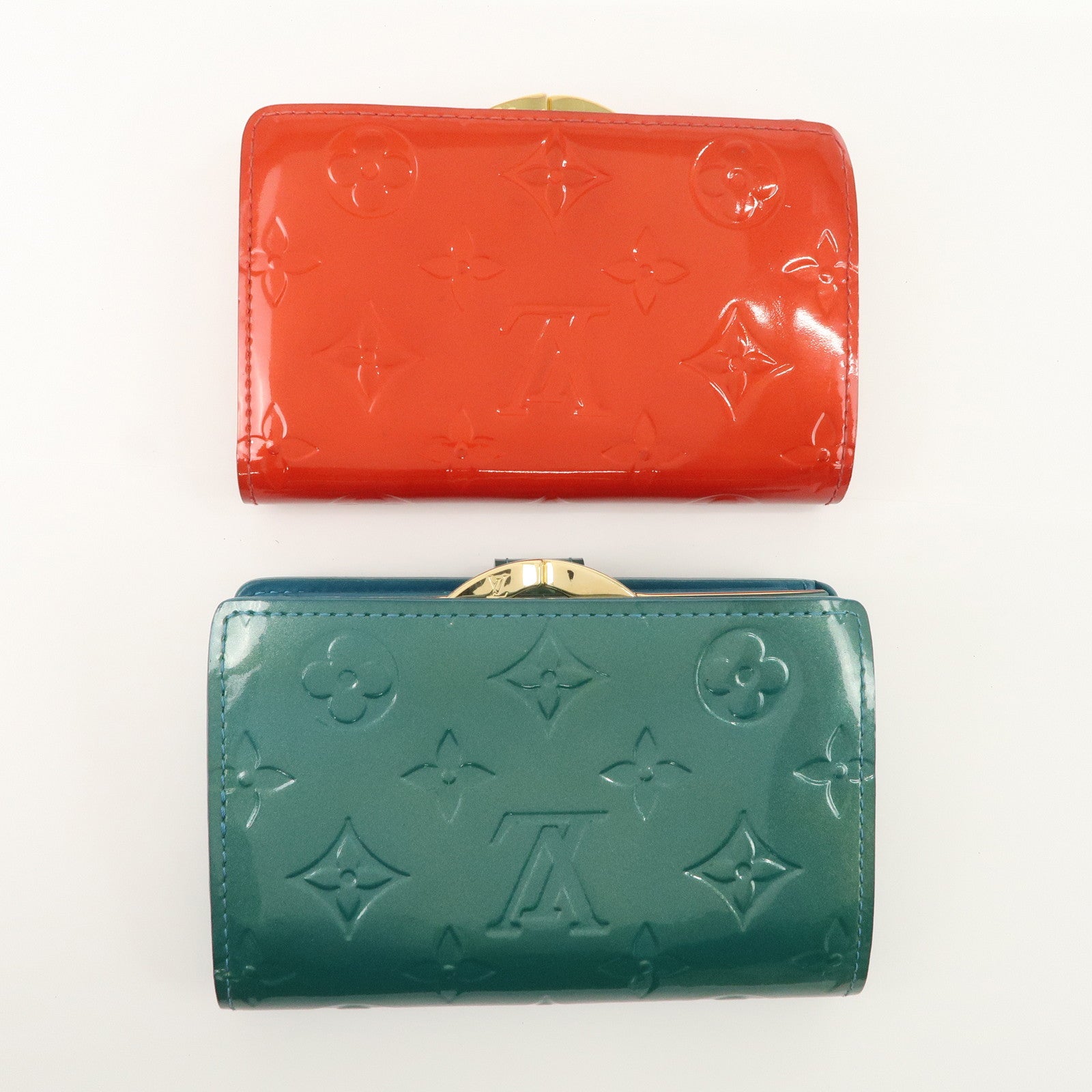 Louis Vuitton Monogram Vernis Set of 2 Wallet M9141F Used