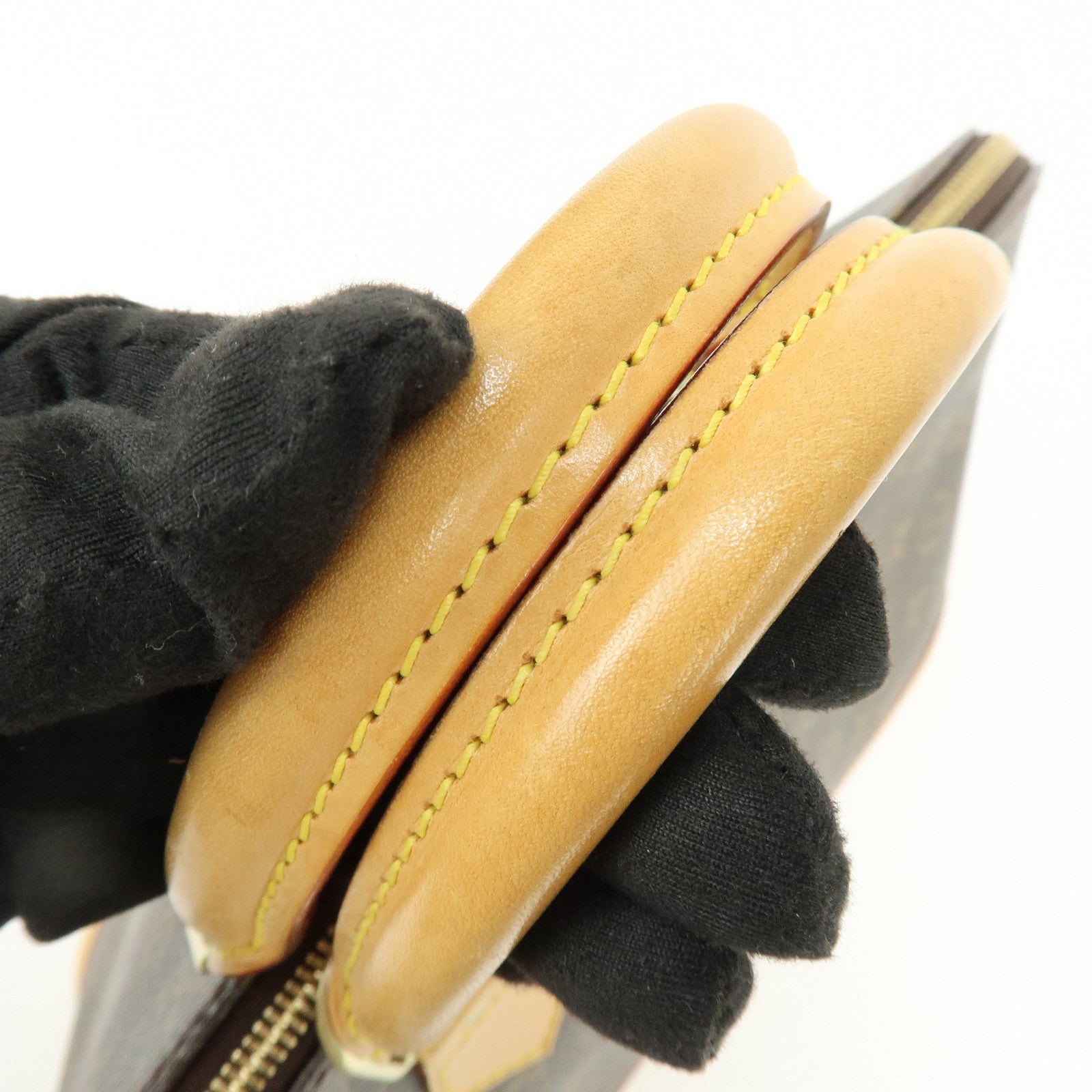 Louis Vuitton Monogram Alma Hand Bag Brown M51130