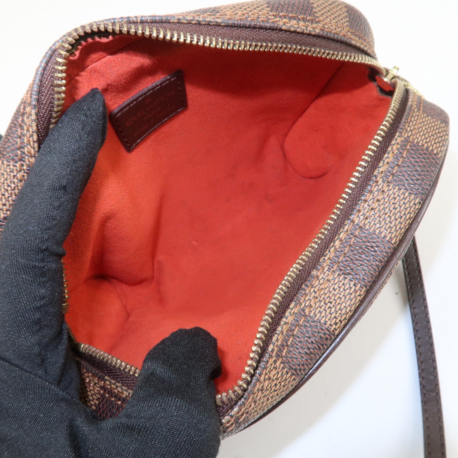 Louis Vuitton Damier Pochette Ipanema Shoulder Bag Ebene N51296
