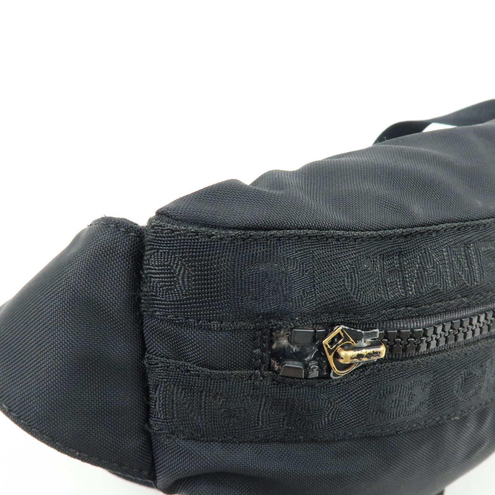 CHANEL Sports Line Nylon Banana Bag Waist Bag Crossbody Bag Black