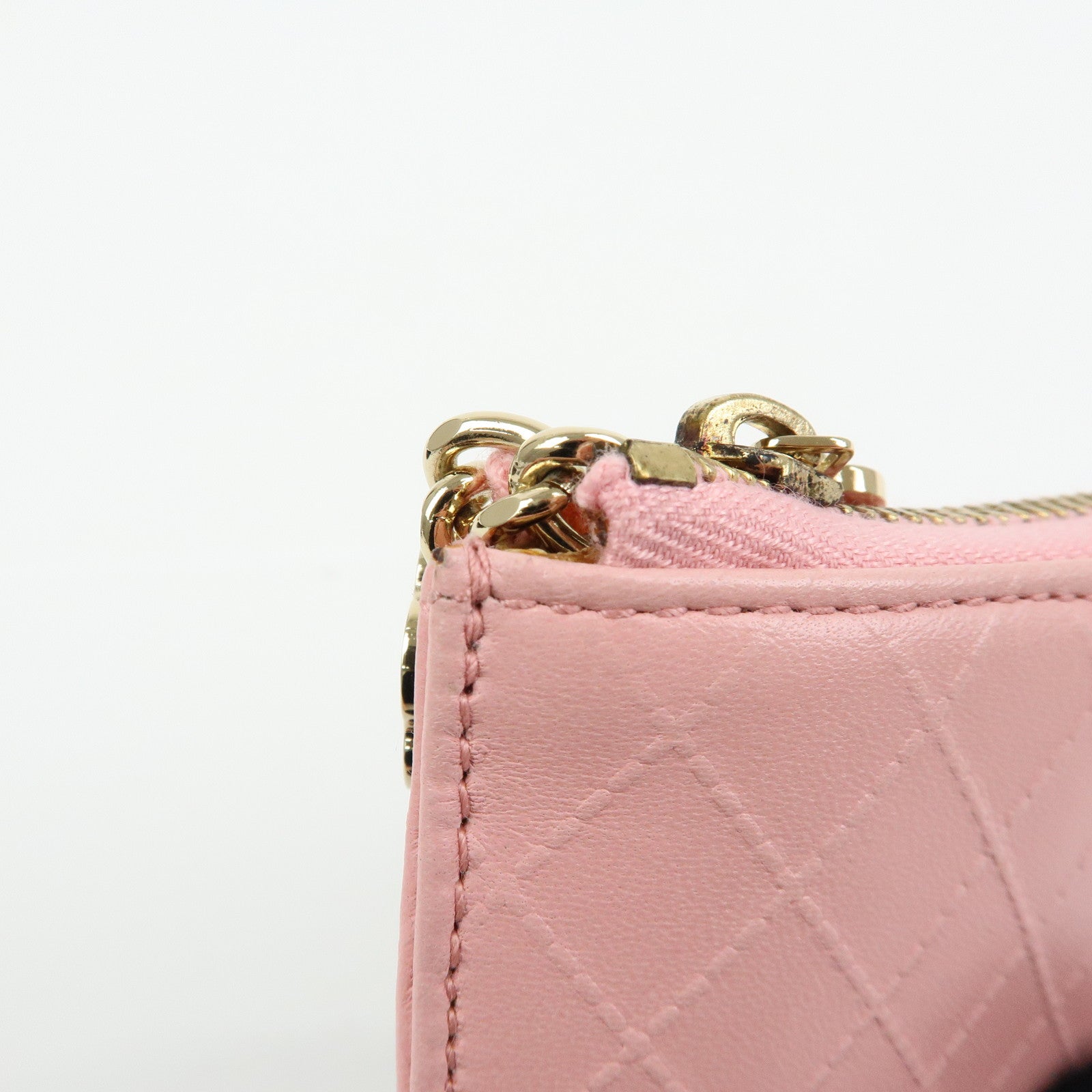 CHANEL Camellia Leather Key Case Coin Case Ginza Exclusive Pink