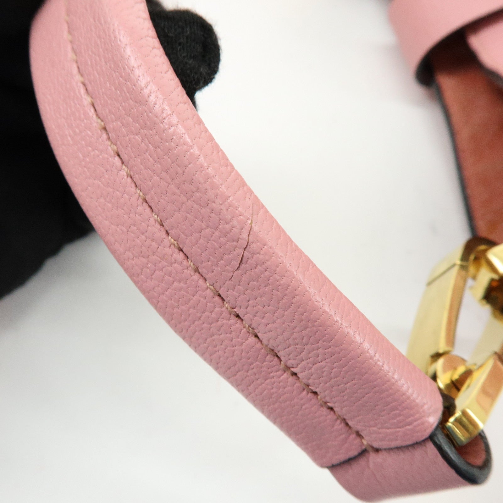 MIU MIU Madras Leather 2Way Bag Hand Bag Shoulder Bag Pink RR1951