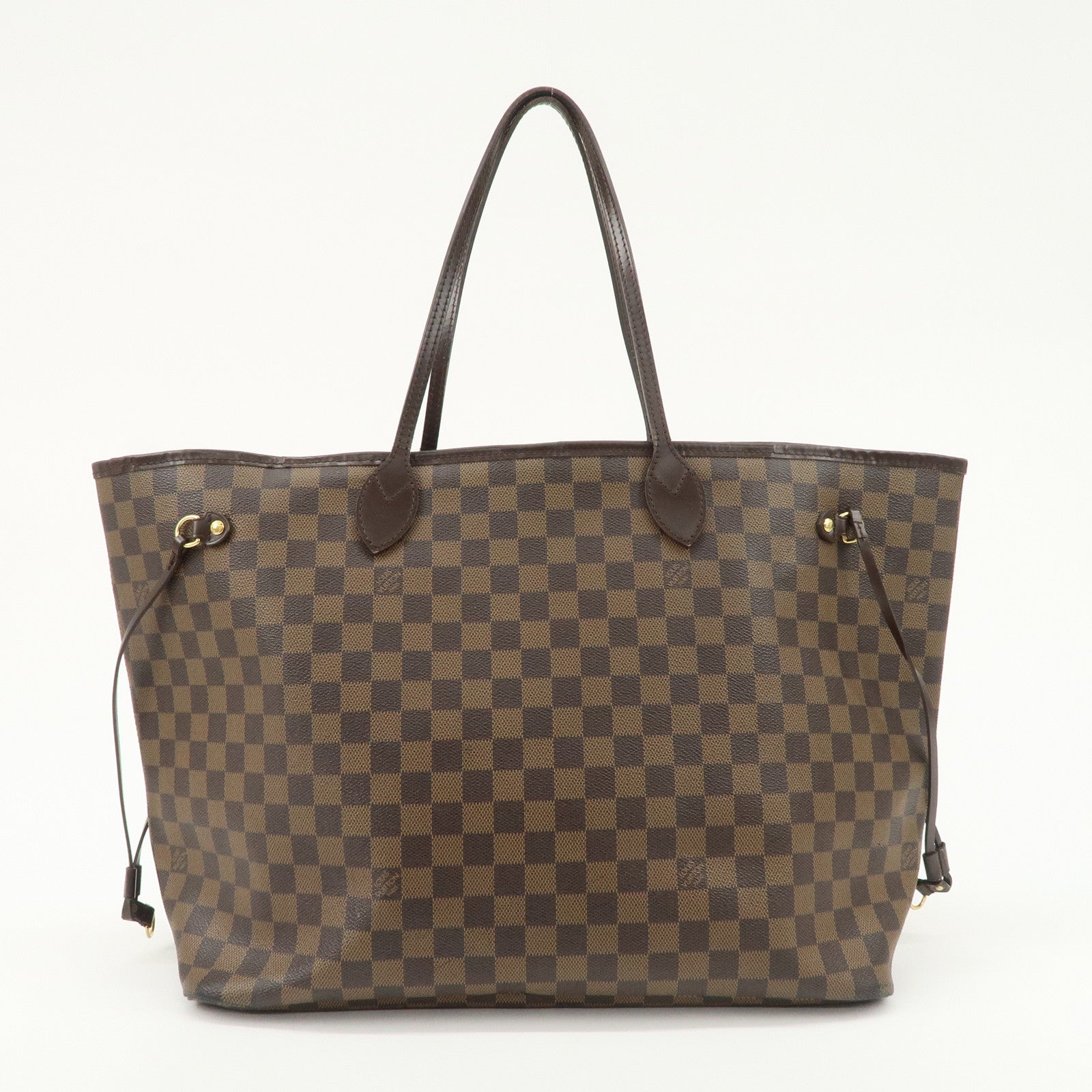 Louis Vuitton Damier Ebene Neverfull GM Tote Bag Shoulder Bag Brown N51106
