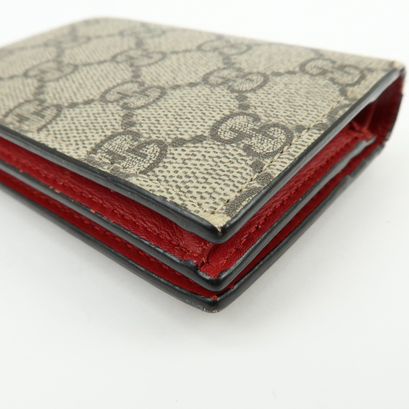 GUCCI LOVE Rainbow GG Supreme PVC Leather Compact Wallet 476412