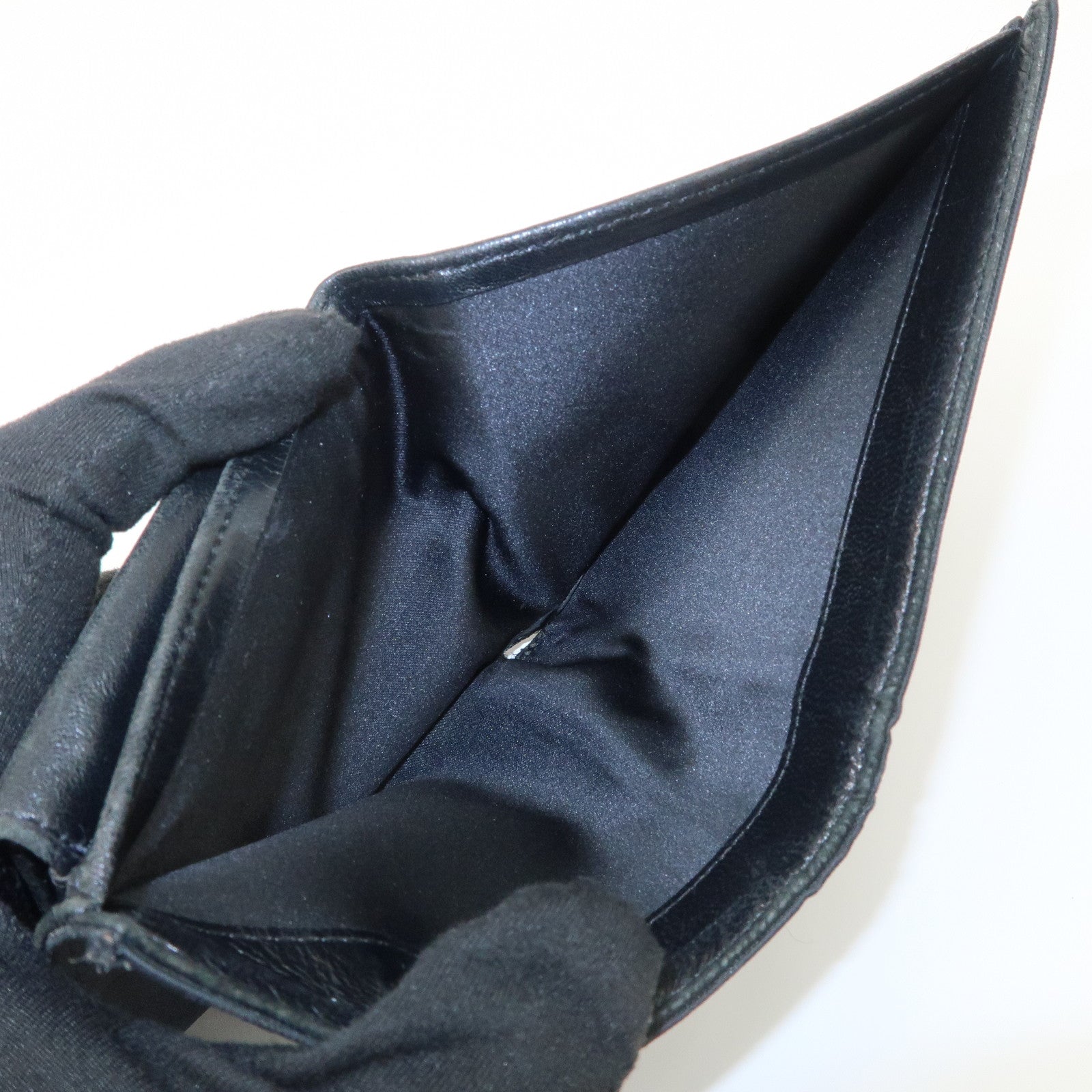 CHANEL New Travel Line Nylon Bi-fold Wallet Black