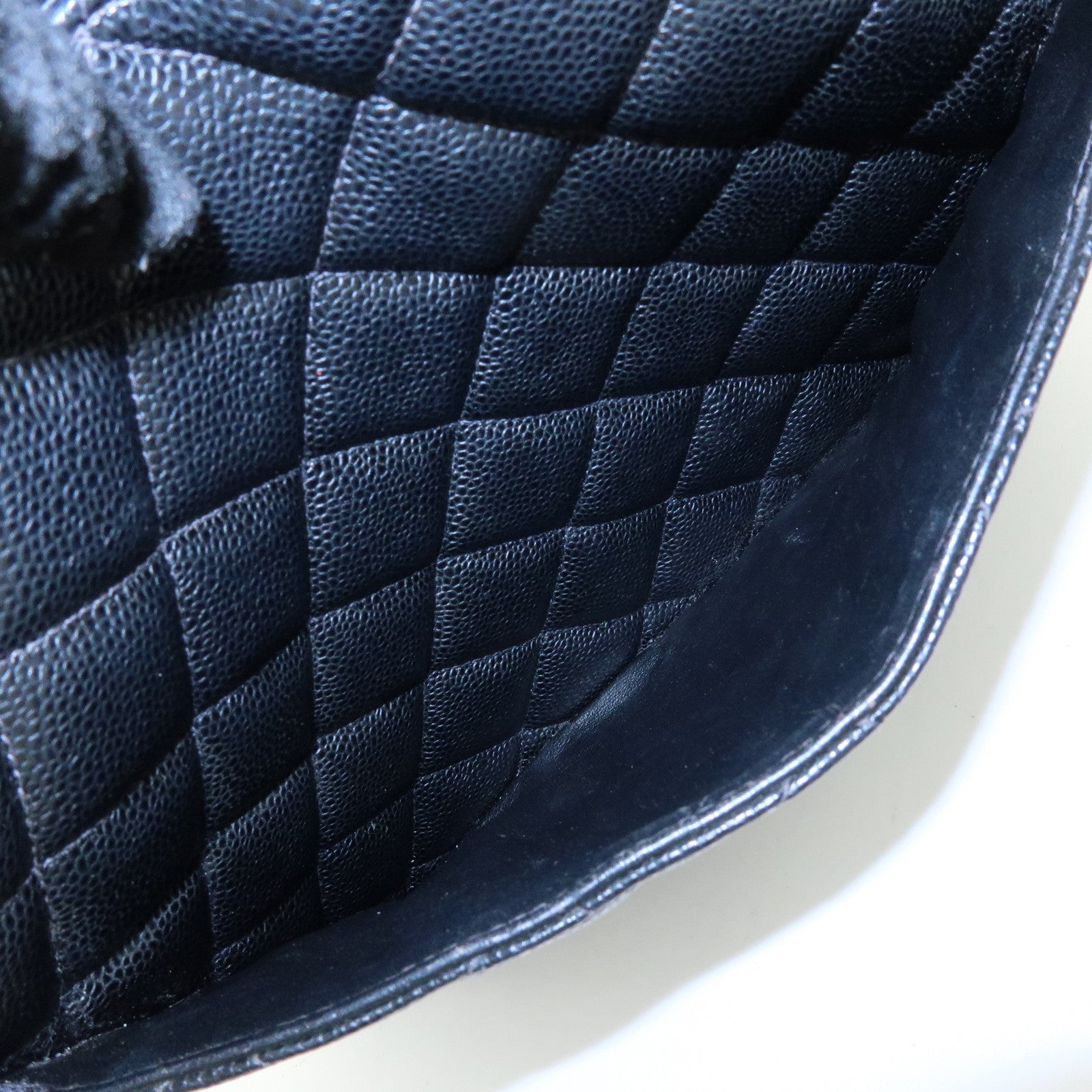 CHANEL Matelasse COCO Mark Medallion Tote Bag Hand Bag Black A01804