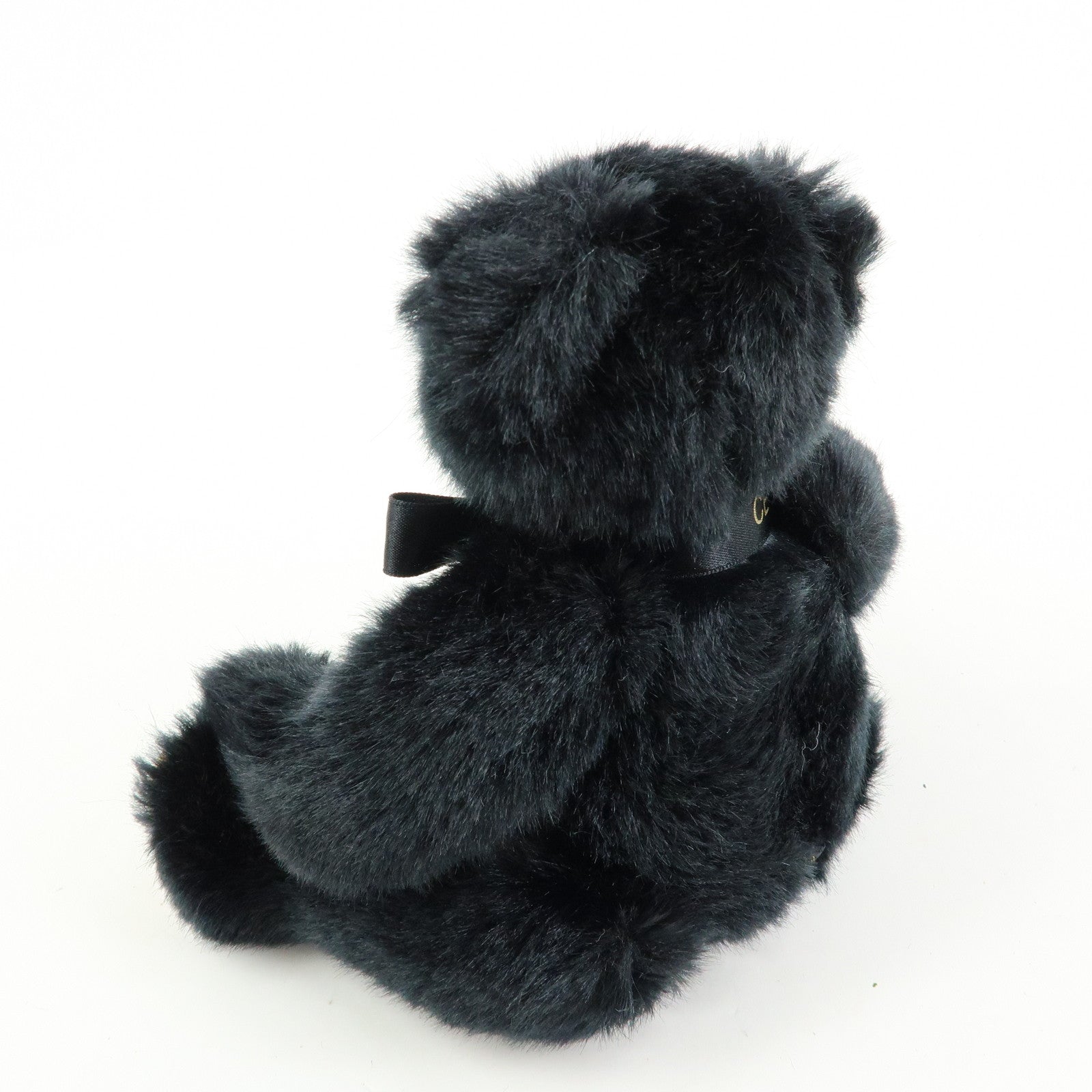 CELINE Macadam Teddy Bear Polyester Stuffed Animal Black